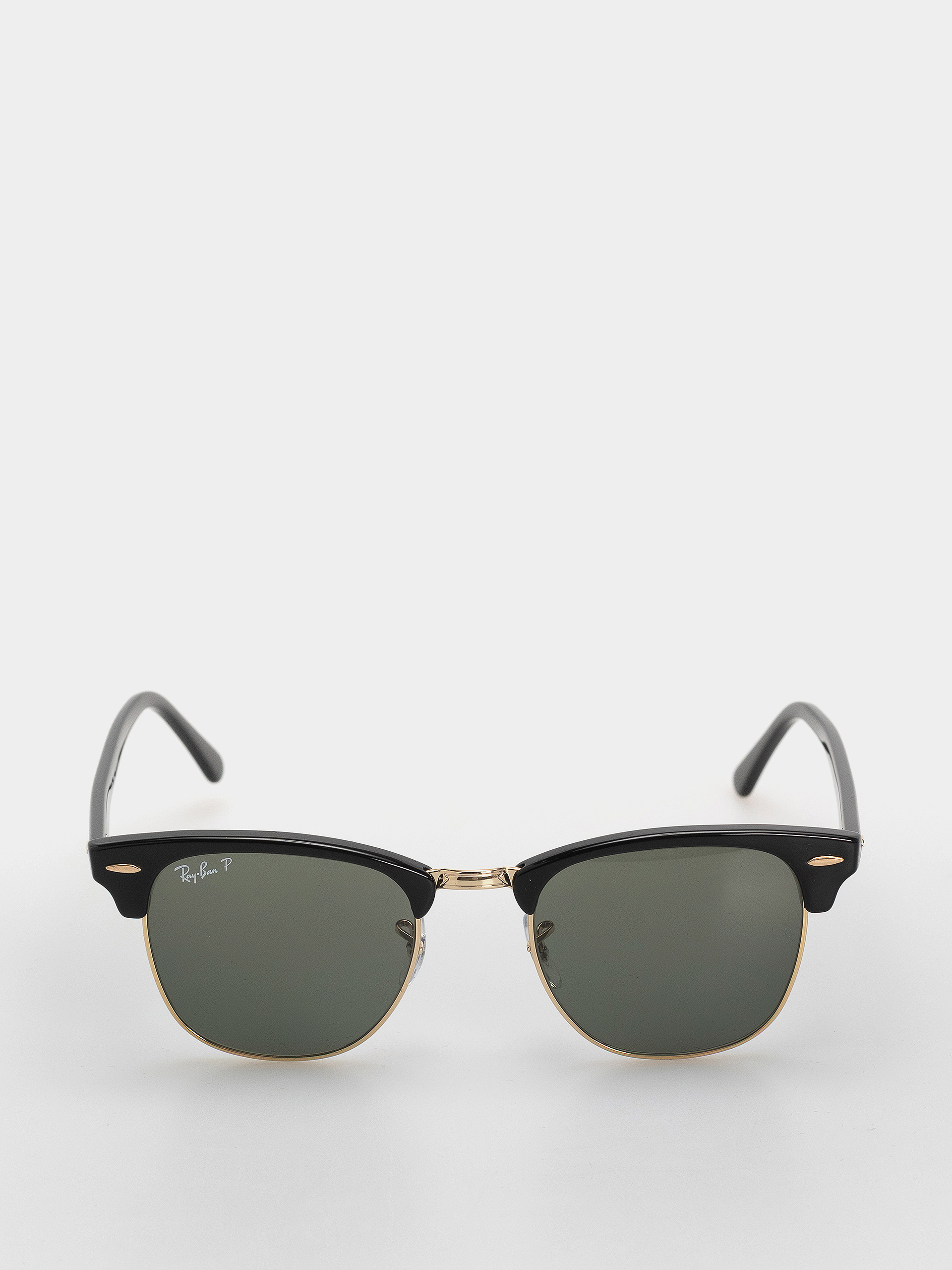 Sluneční brýle Ray-Ban Clubmaster Classic (polerowany czarny i złoty/zielony g-15 polaryzowany)