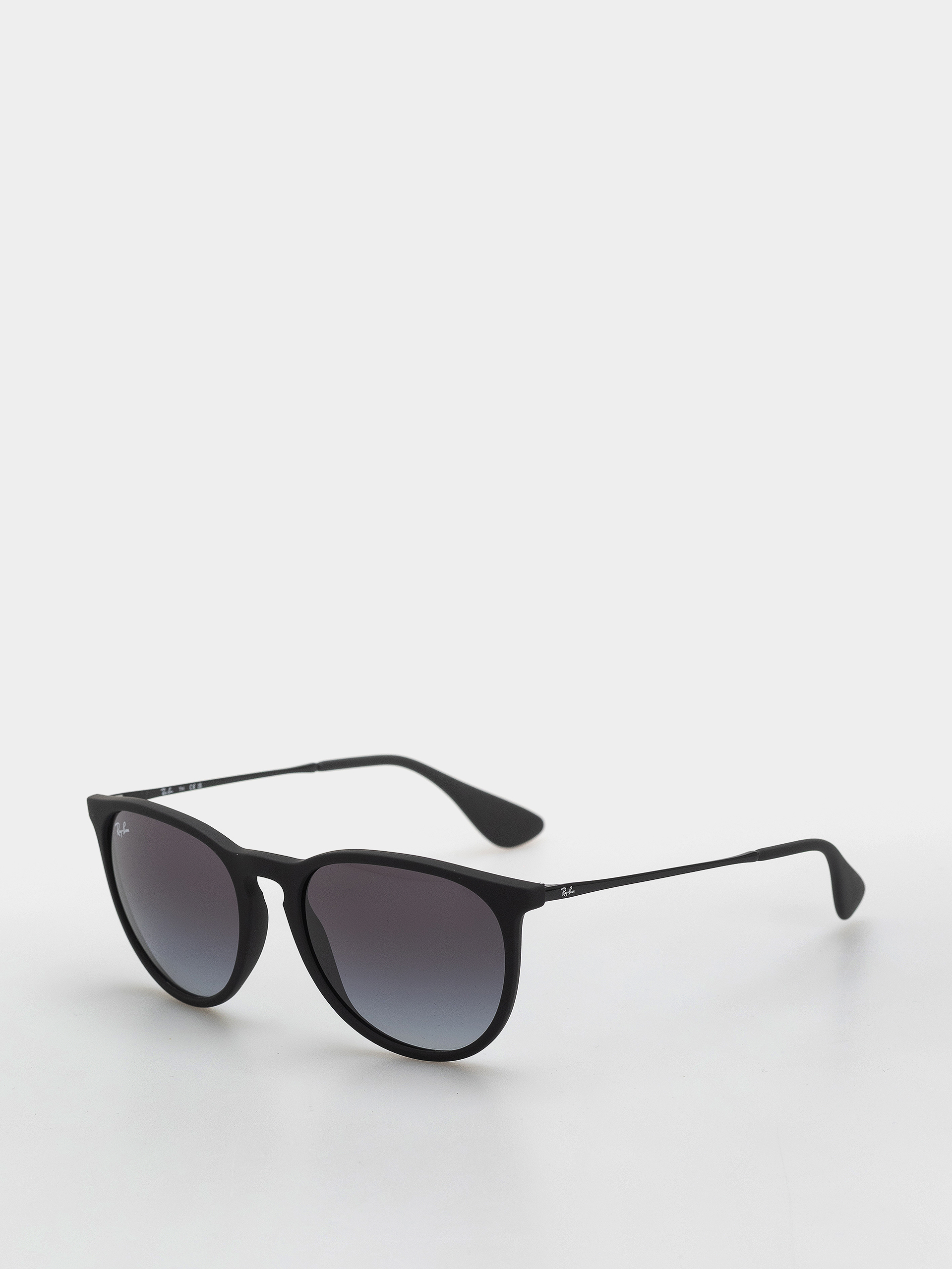 Sluneu010dnu00ed bru00fdle Ray-Ban Erika Classic (matowy guma czarny/szary gradalny)