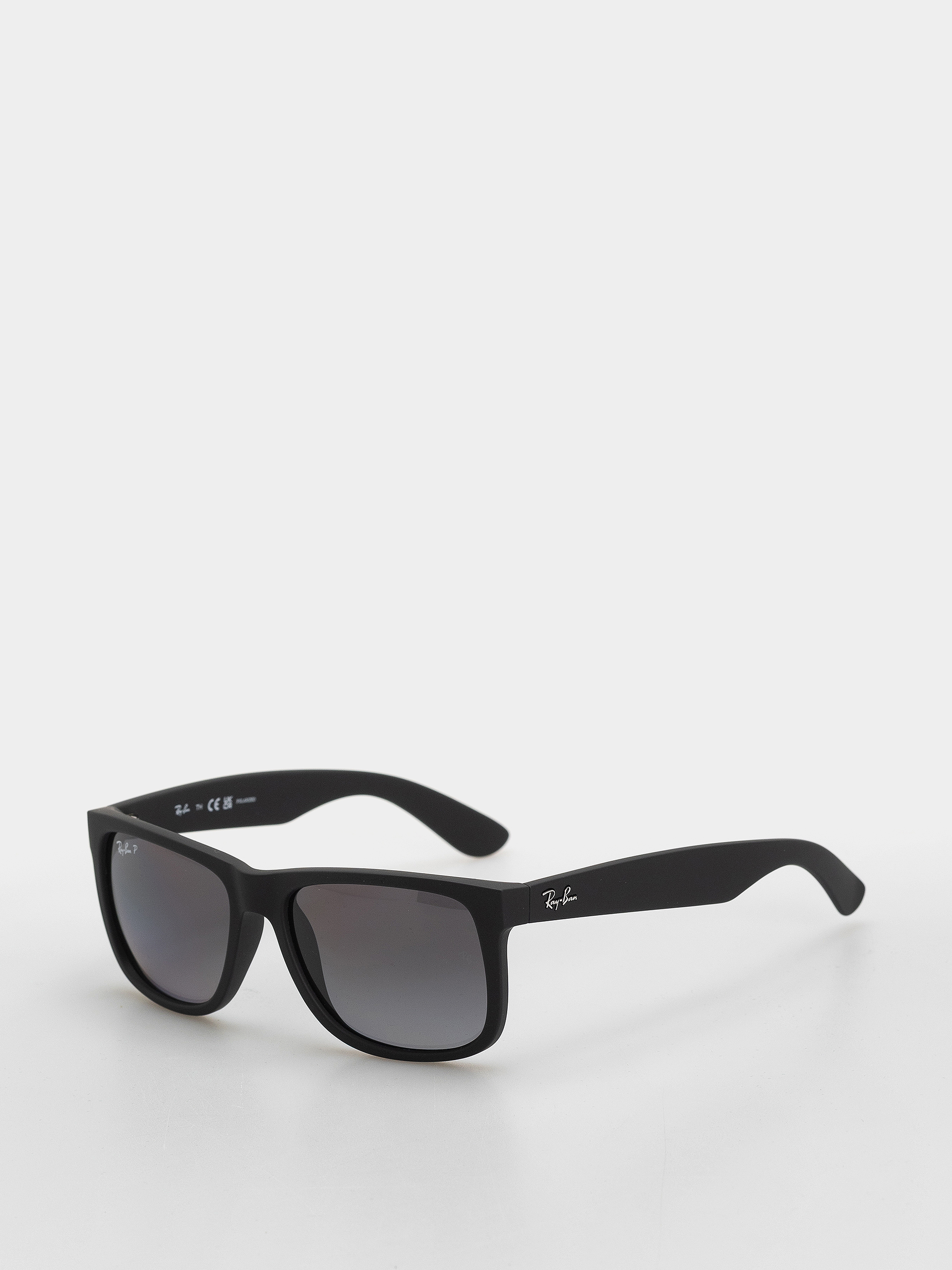 Sluneční brýle Ray-Ban Justin Classic (matowy guma czarny/polaryzacyjne jasnoszary)