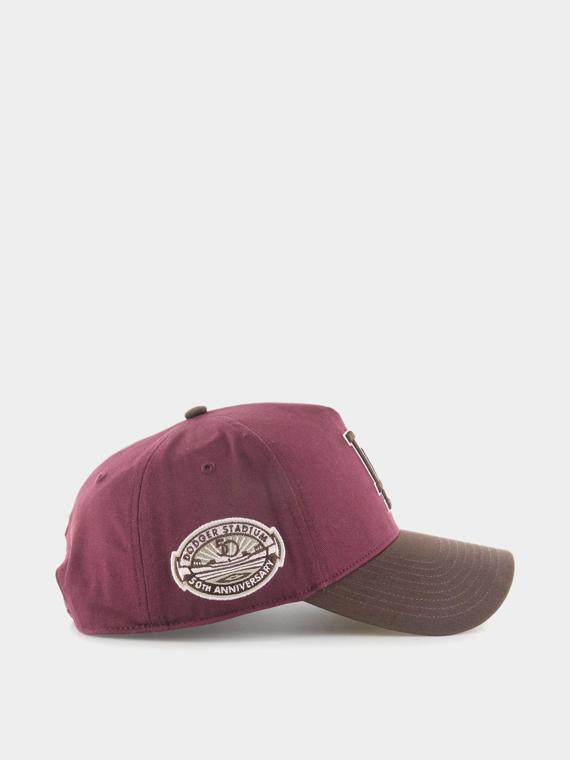Kšiltovka  47 Brand MLB Los Angeles Dodgers Sure Shot Cotton MVP (dark maroon)