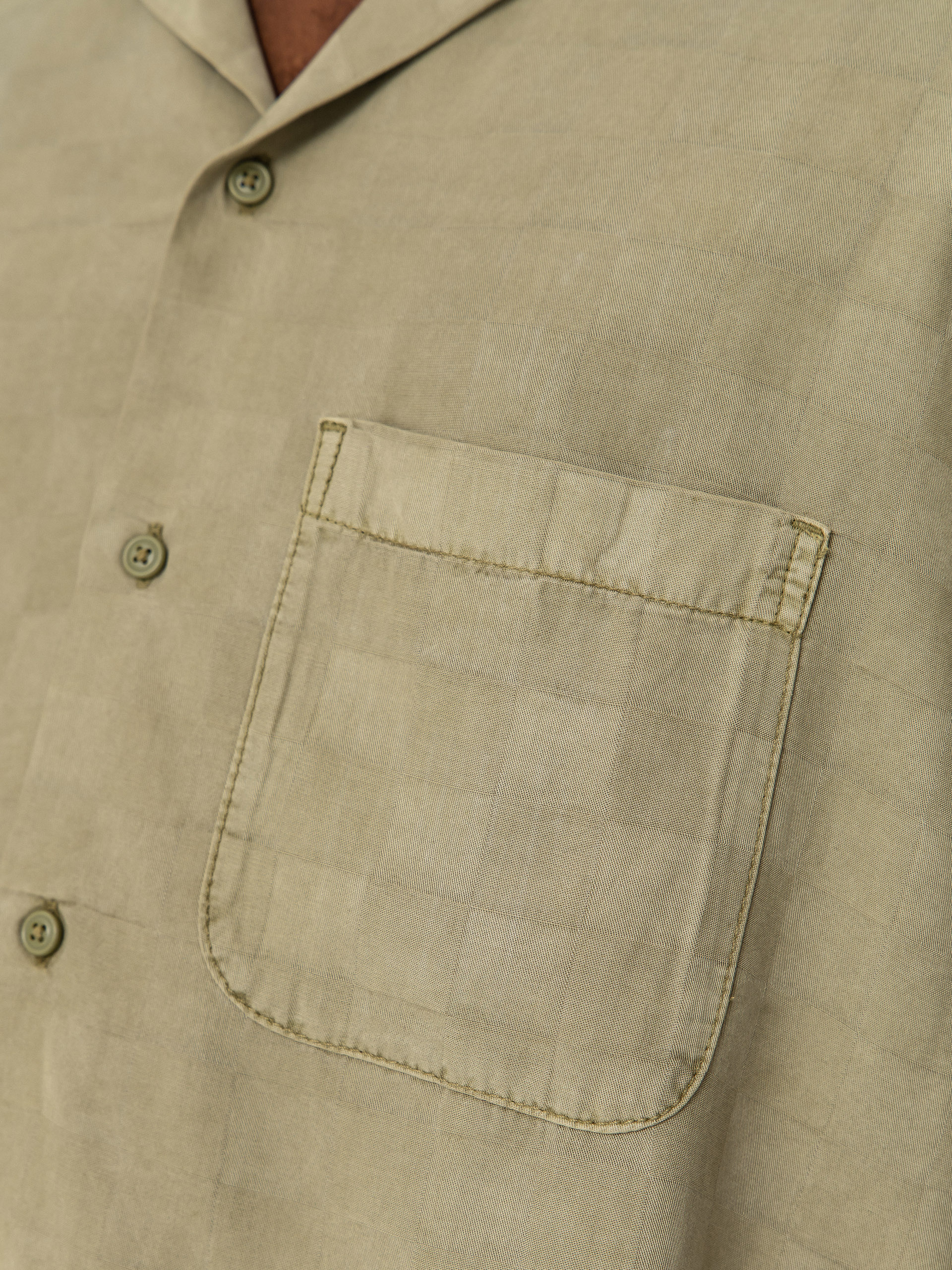 Košile Vans Van Doren Tencel Check Camp (soft sage)