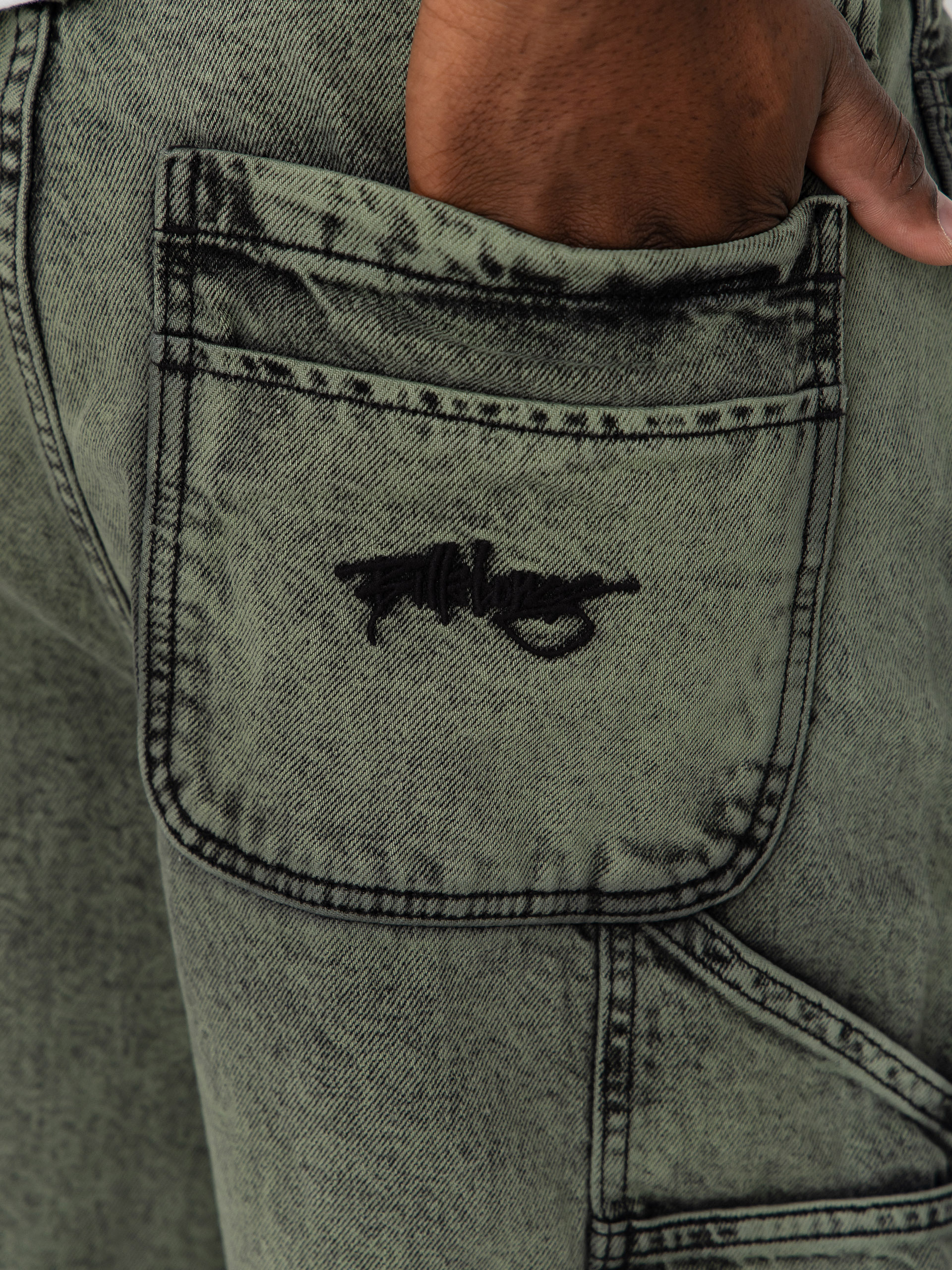 Kraťasy Billabong Bad Dog Workwear Denim (moss green)