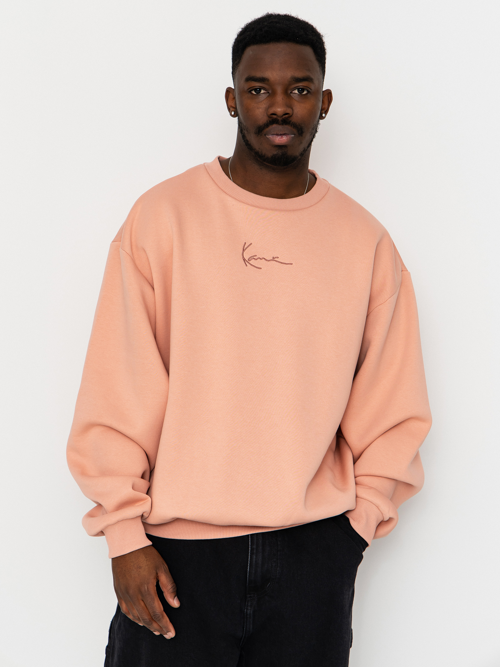 Mikina Karl Kani Small Signature Essential (pink)