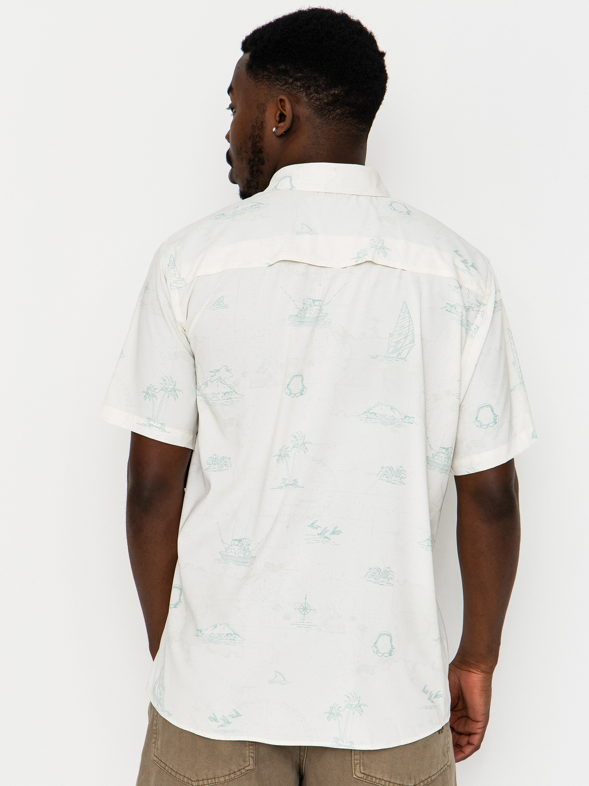Košile Salty Crew Flagship Uv Button Up (white)