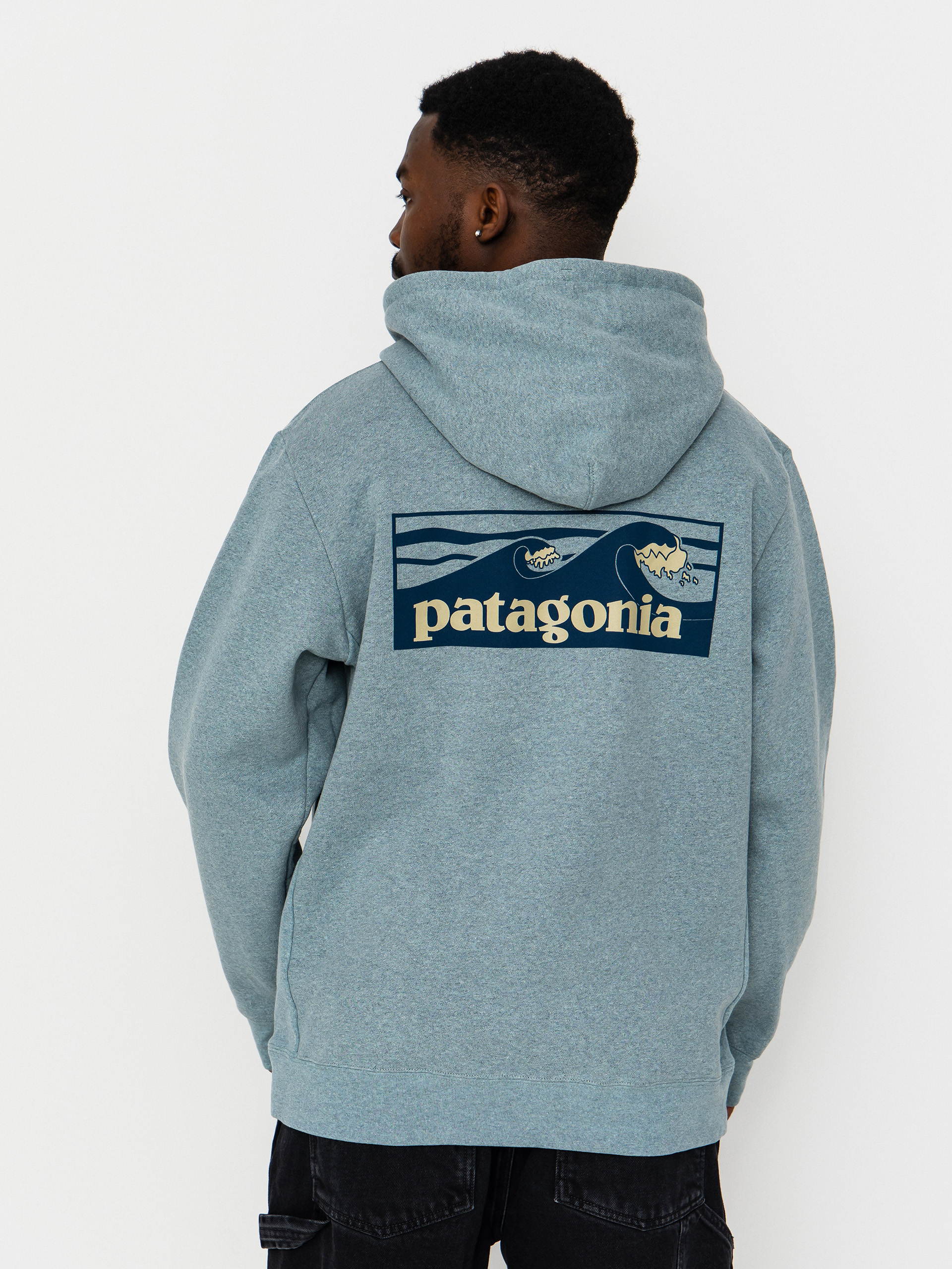 Mikina s kapucí Patagonia Boardshort Logo Uprisal HD (blue sage)