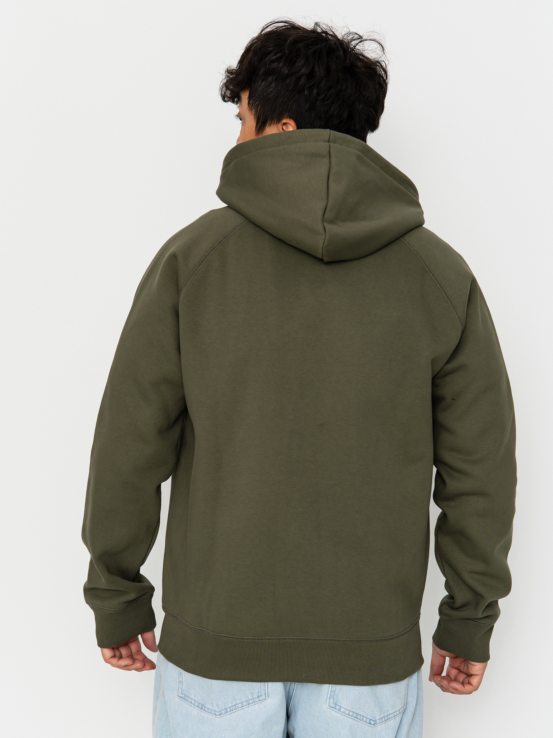 Mikina s kapucí Carhartt WIP Chase ZHD (leaf/gold)