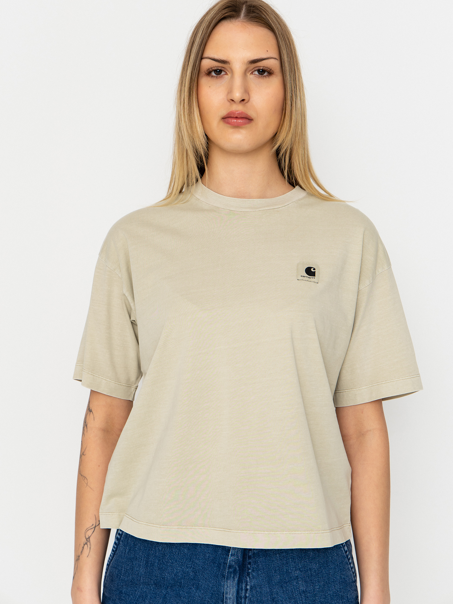 Tričko Carhartt WIP Nelson Wmn (stone)