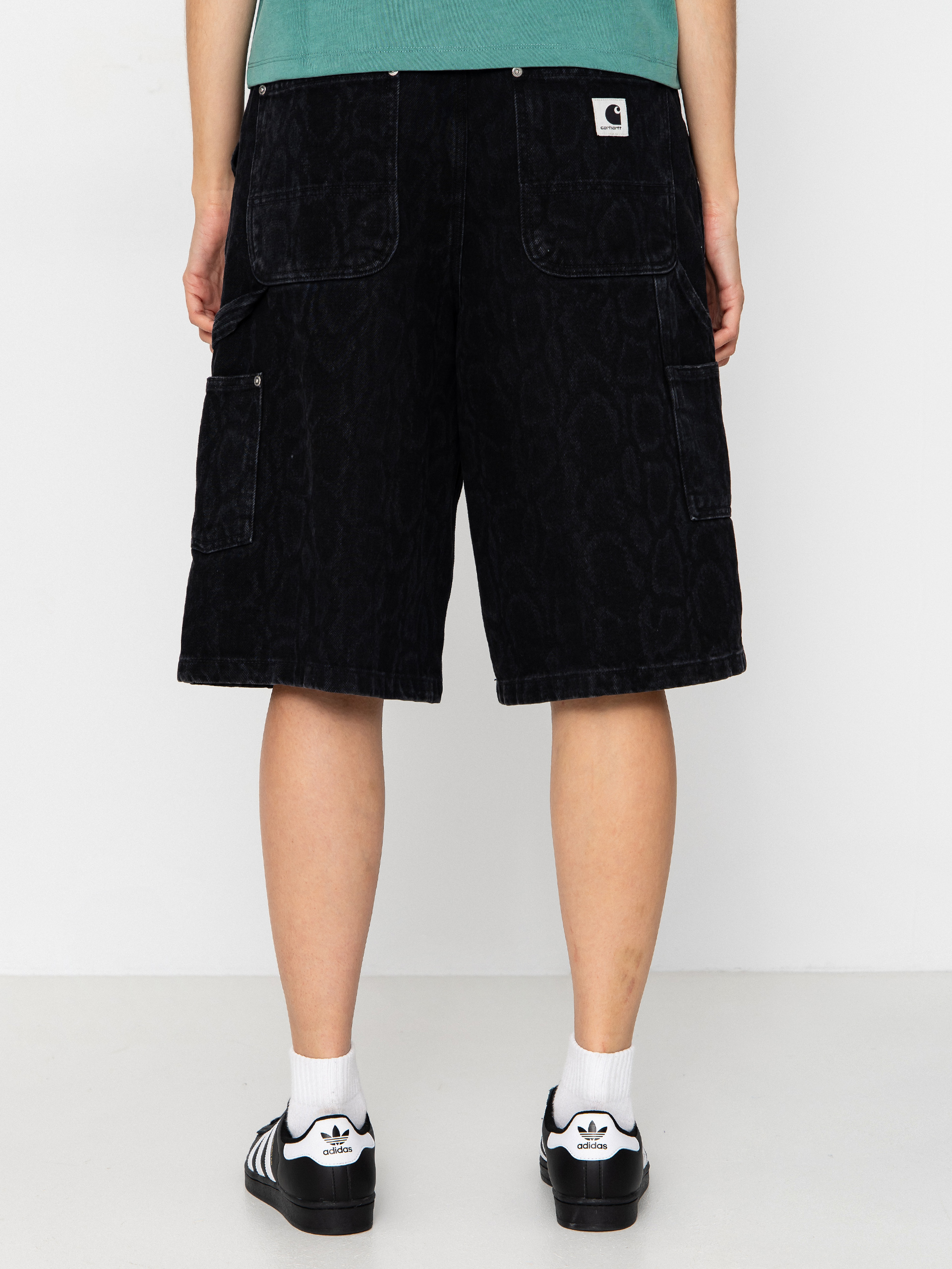 Kraťasy Carhartt WIP Snake Nixon Double Knee Wmn (snake camo/black)