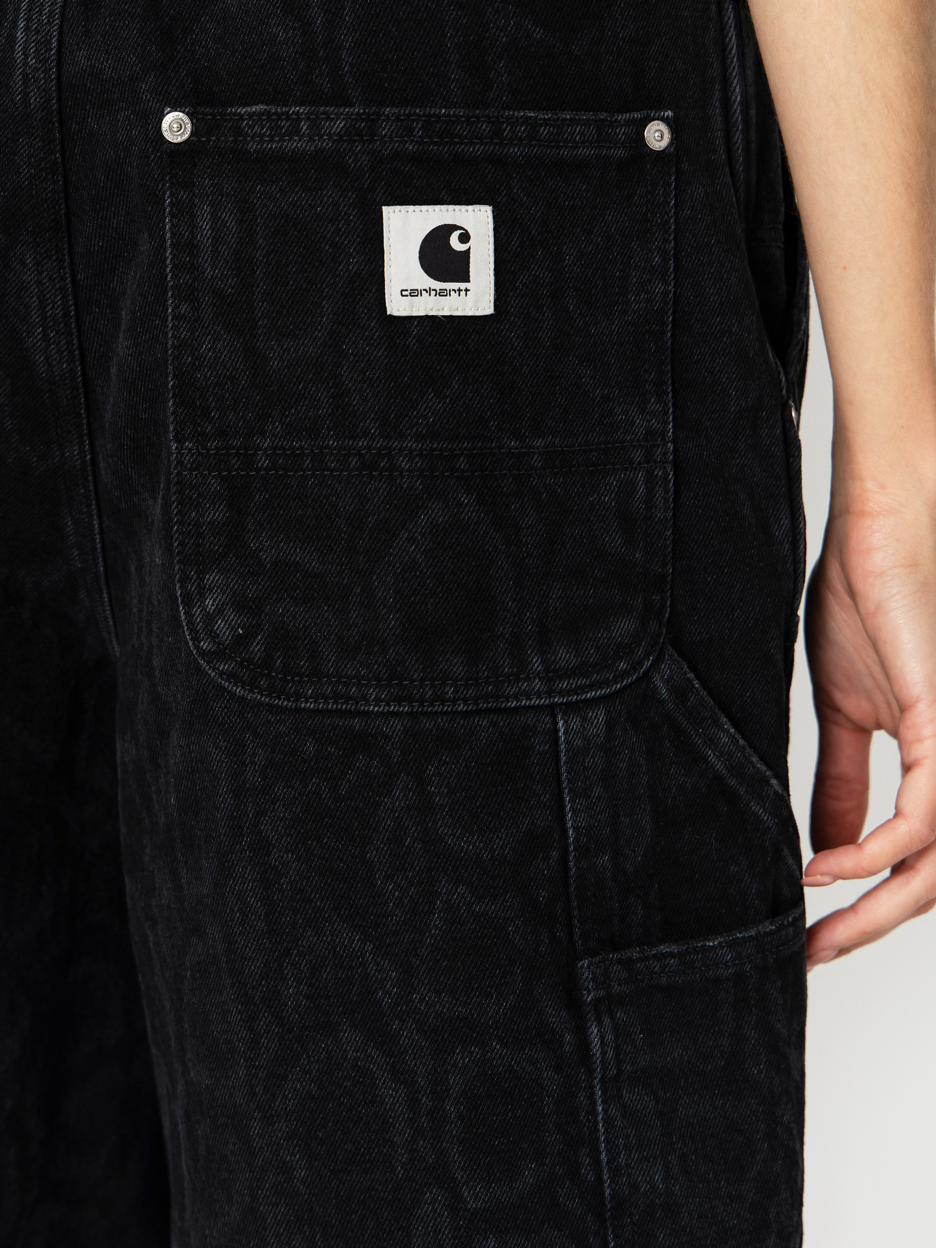 Kraťasy Carhartt WIP Snake Nixon Double Knee Wmn (snake camo/black)