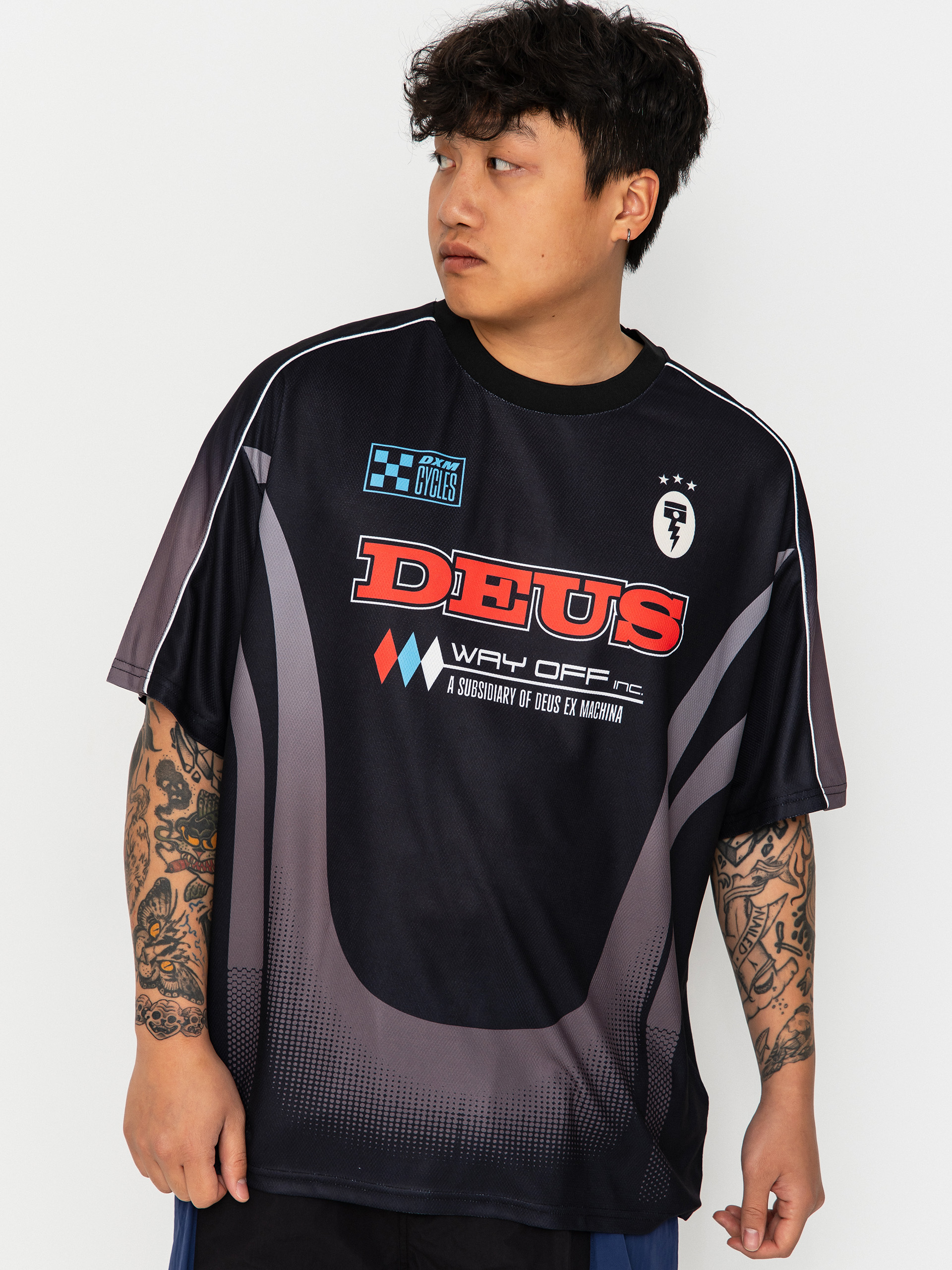 Tričko Deus Ex Machina Enduro Ss Moto Jersey (black)