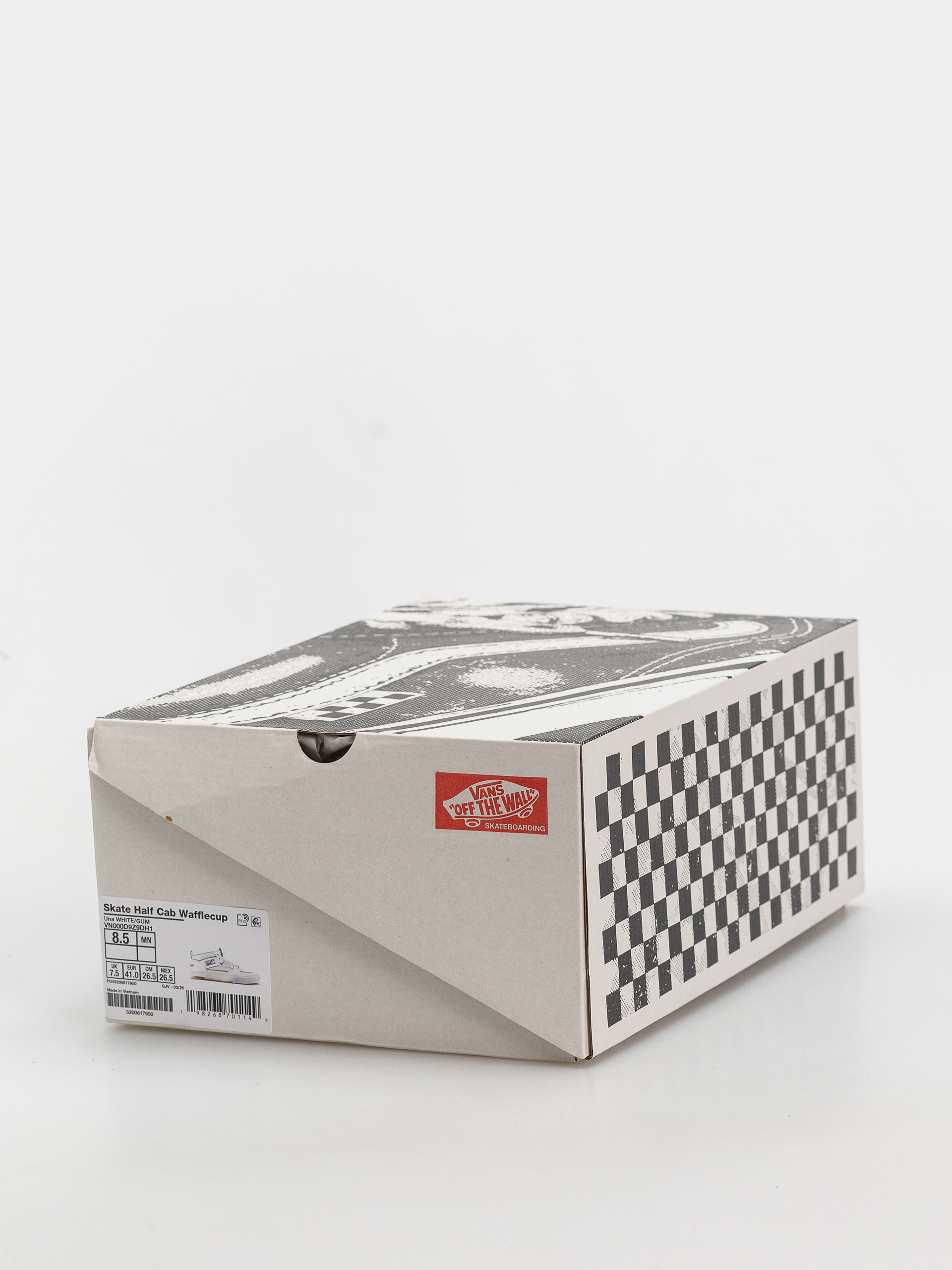 Boty Vans Skate Half Cab Wafflecup (white/gum)