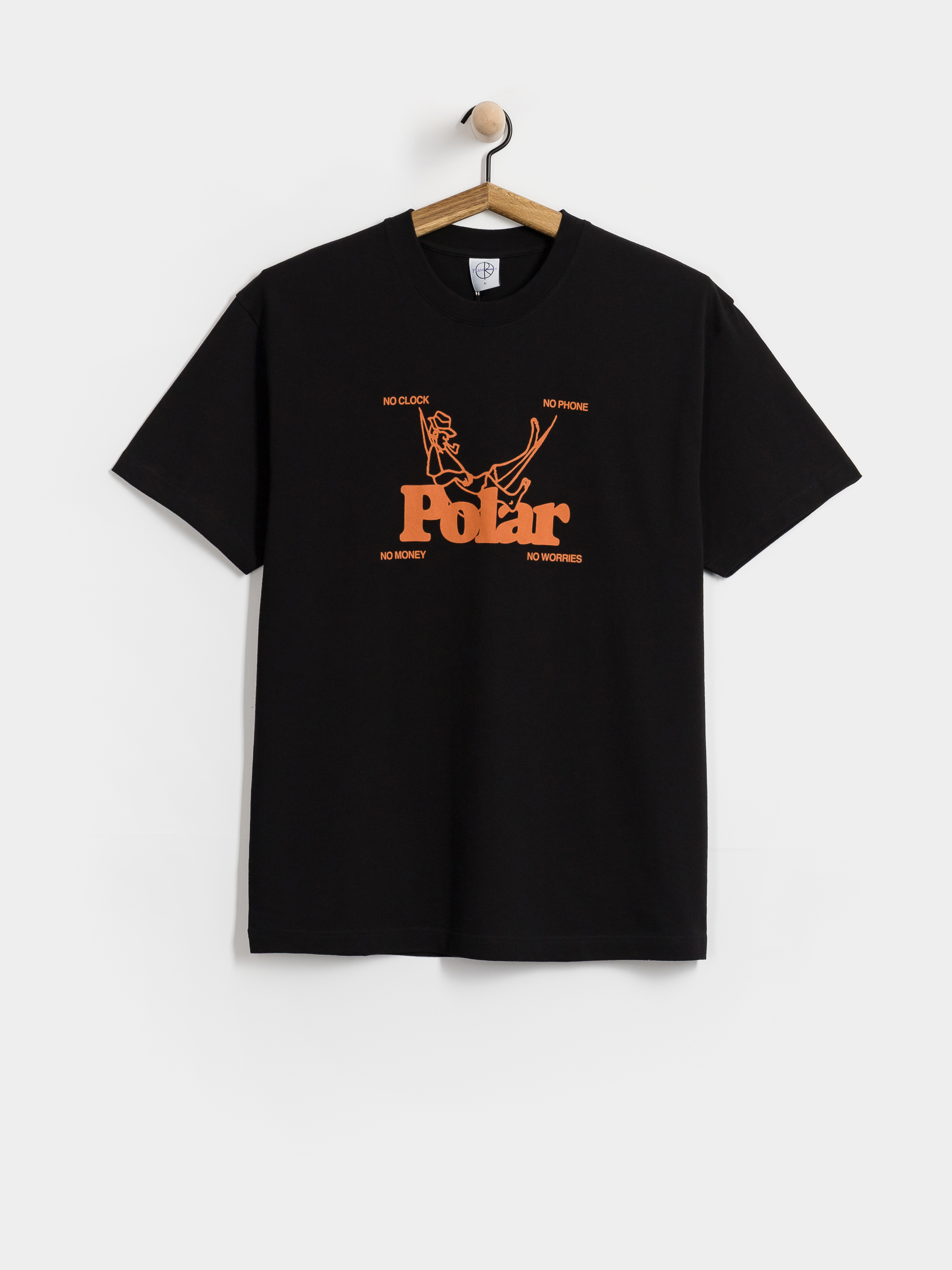 Tričko Polar Skate No Worries (black)