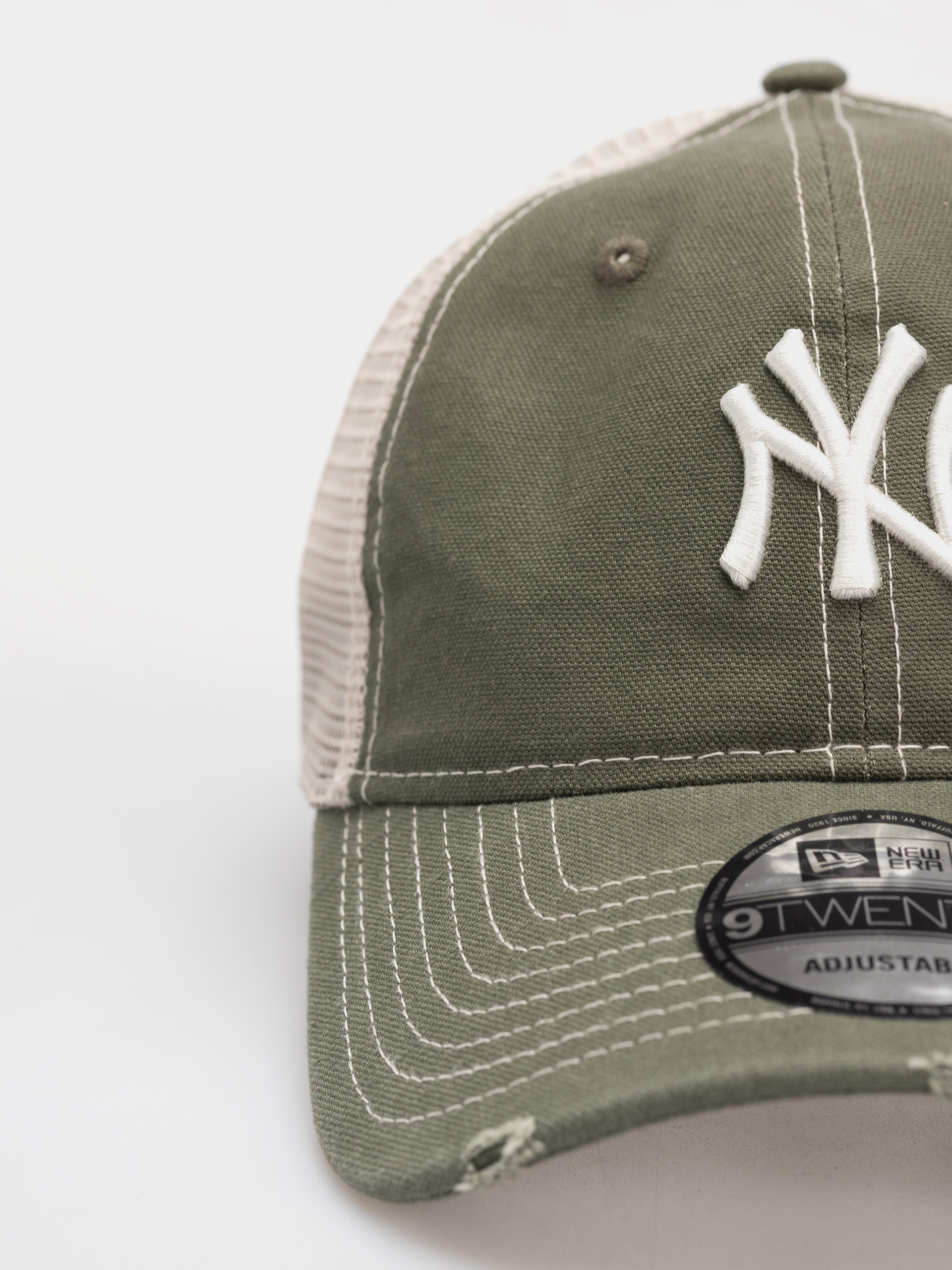 Kšiltovka  New Era Cotton Canv 9Twenty Trucker New York Yankees (olive)