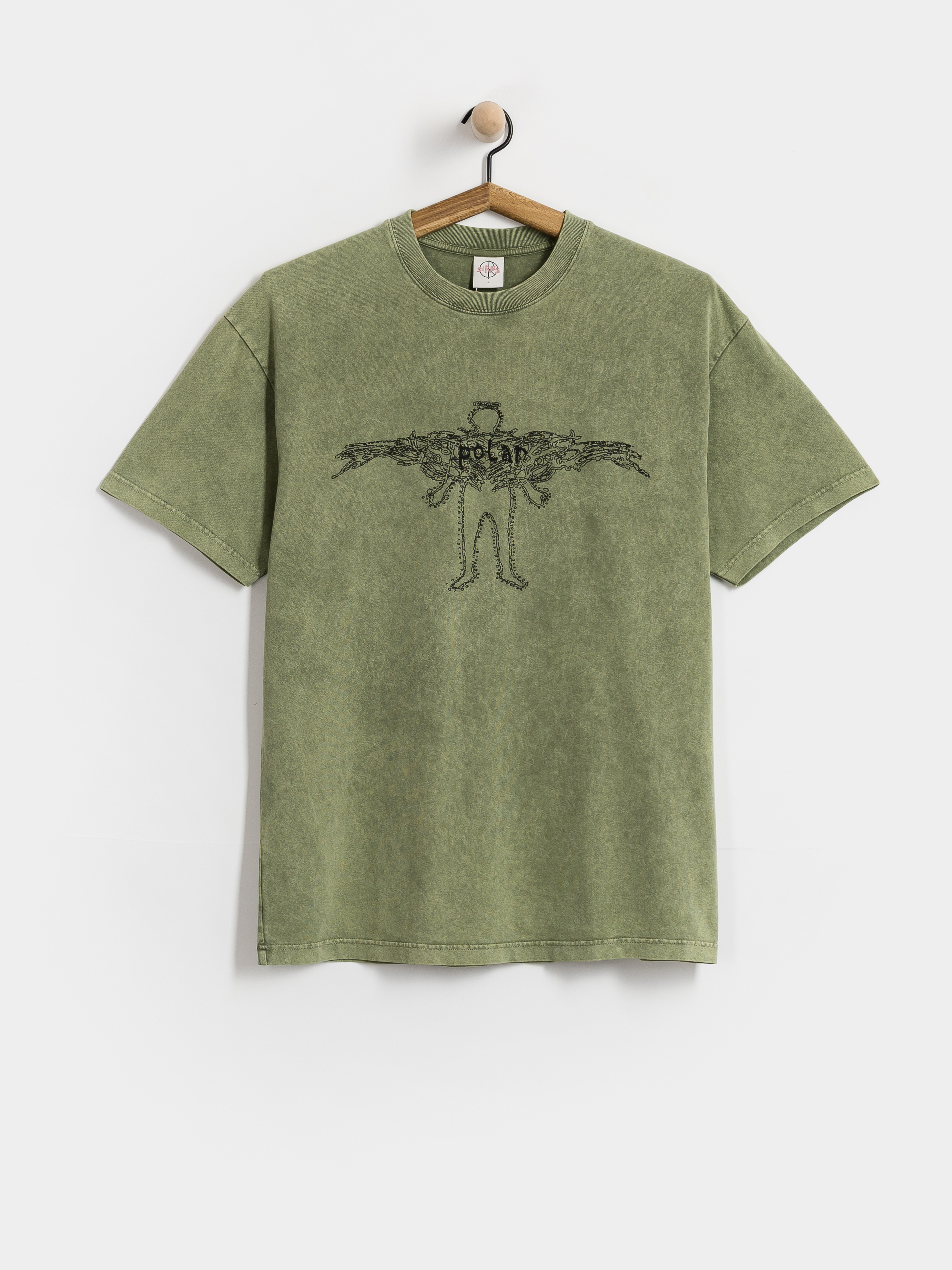 Tričko Polar Skate Acid Soul (army green)