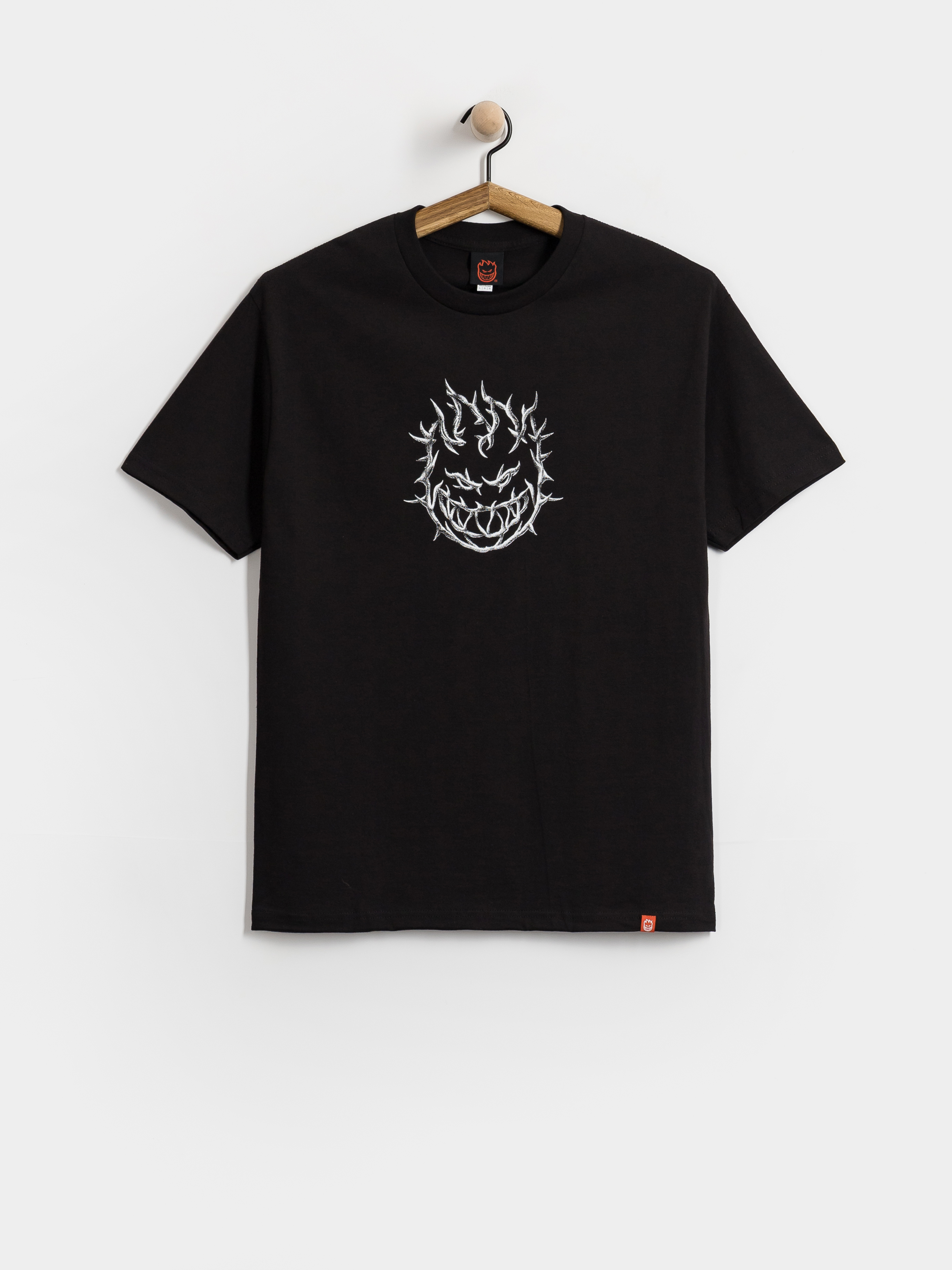 Tričko Spitfire Bighead Thorn (black w/tonal black & white print)