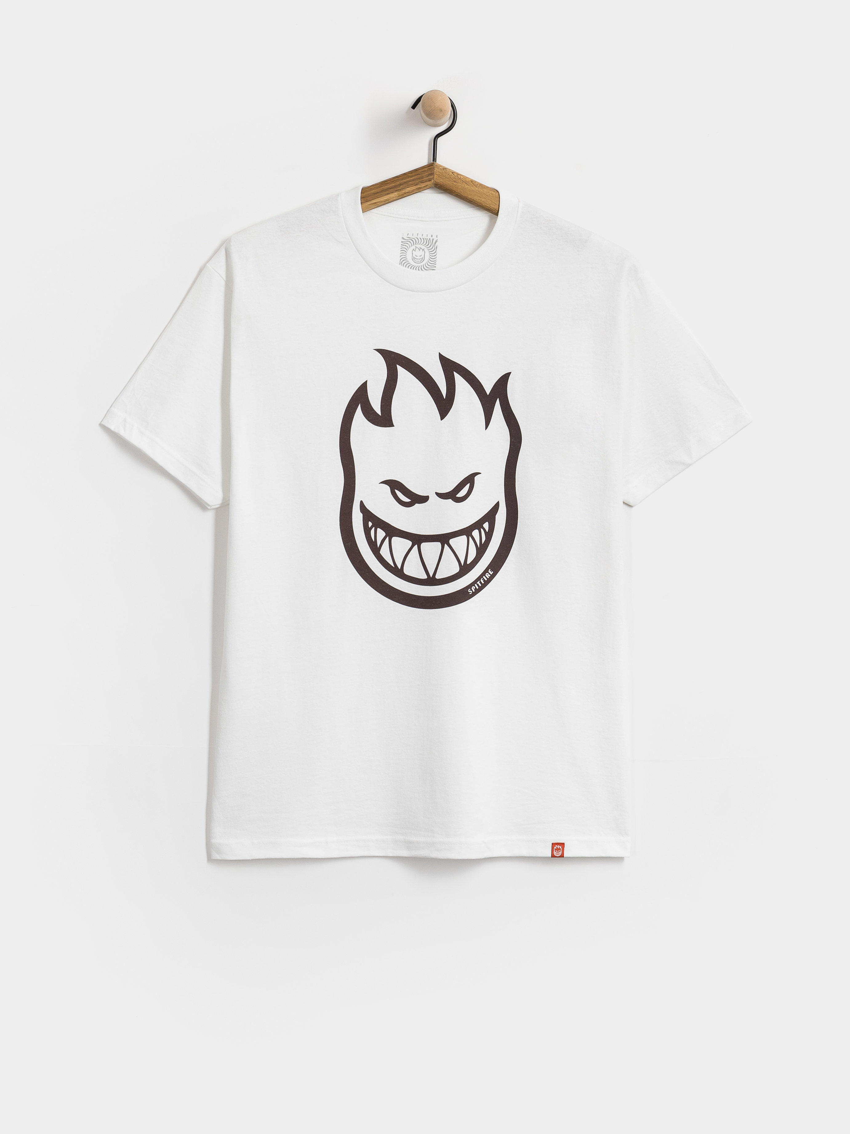 Tričko Spitfire Bighead (white w/dark red print)