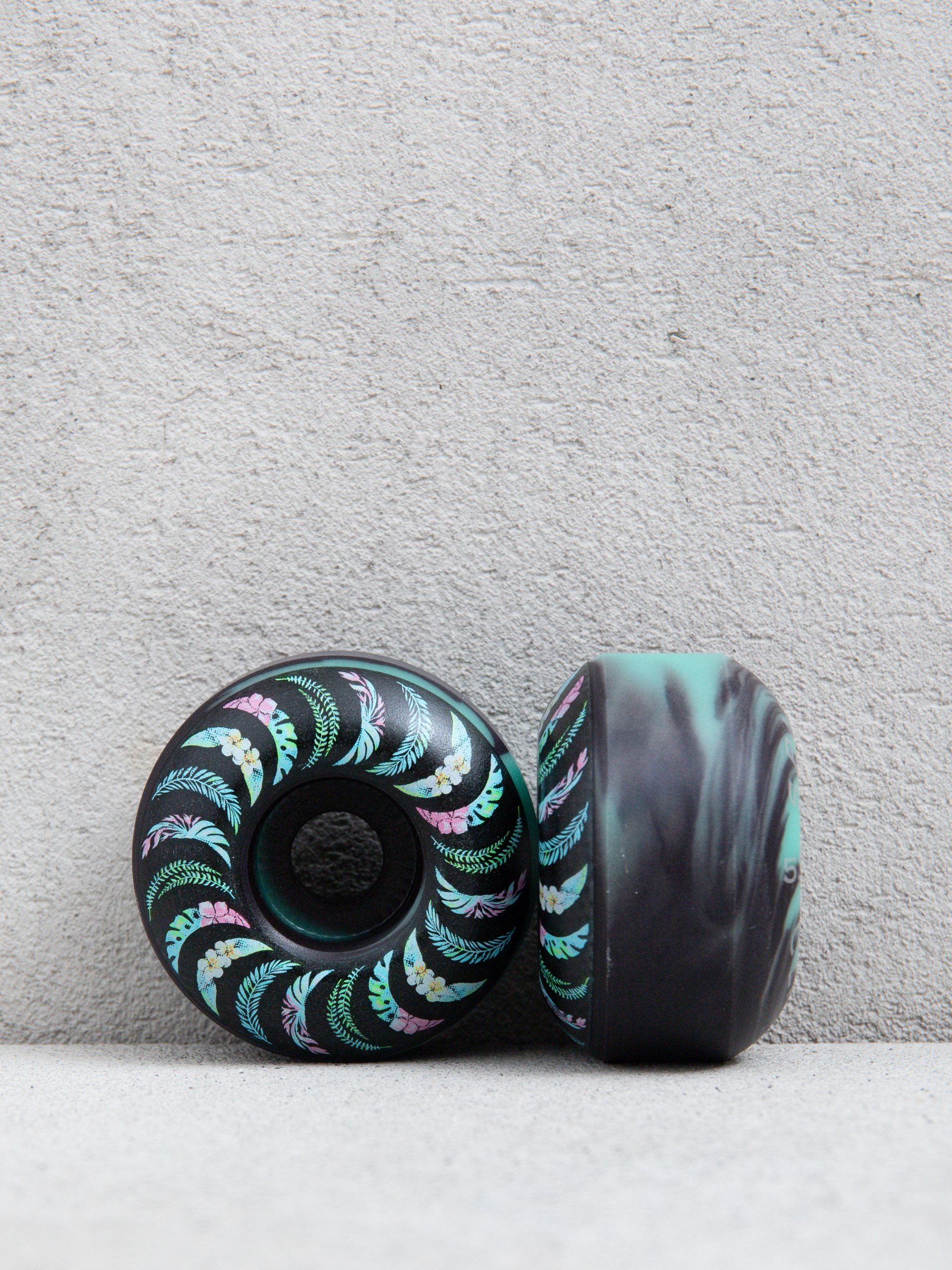 Koleu010dka Spitfire F4 99D Teamm Floral Classic (teal/black swirl)
