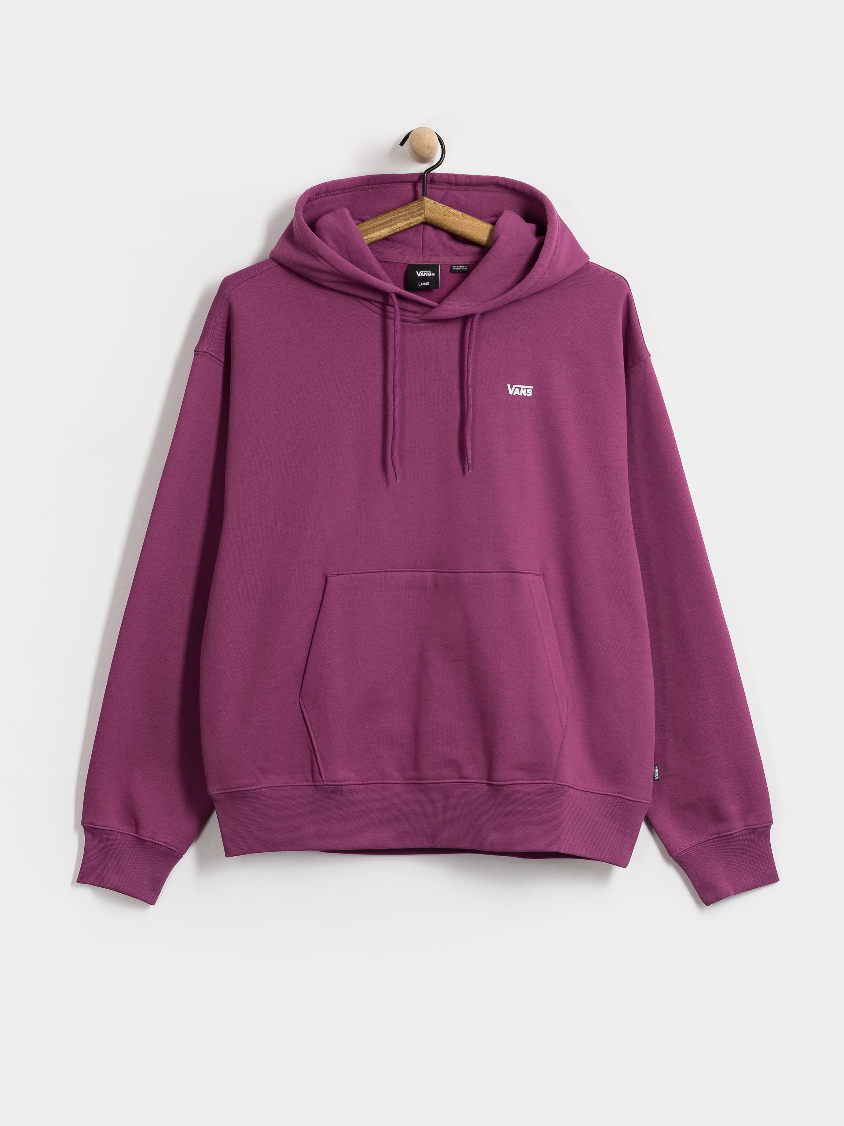 Mikina s kapucí Vans Left Chest HD (mystic mulberry)
