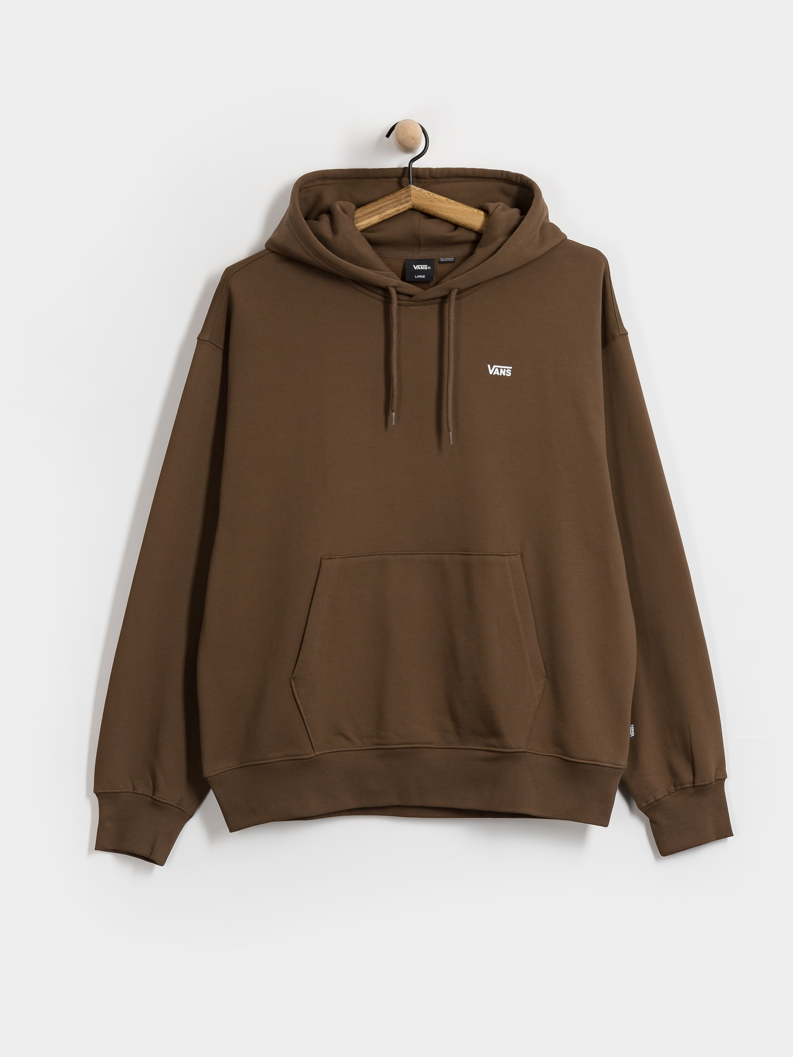 Mikina s kapucí Vans Left Chest HD (vintage cocoa)