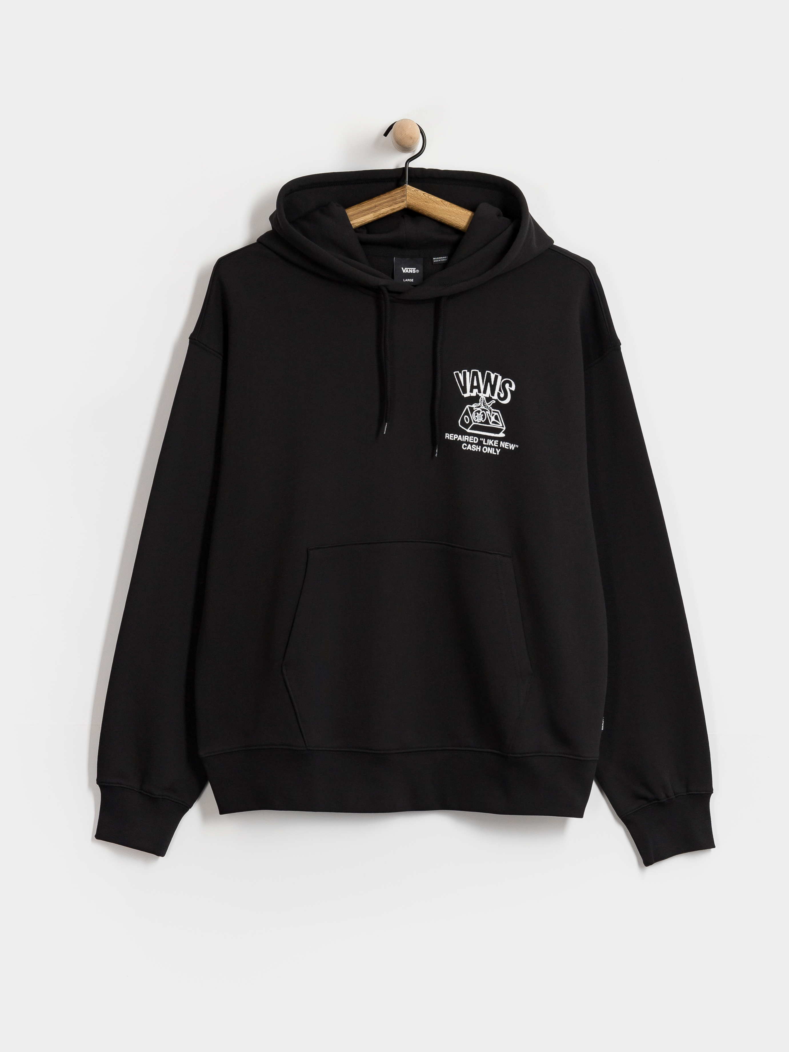 Mikina s kapucí Vans Refurbed HD (black)