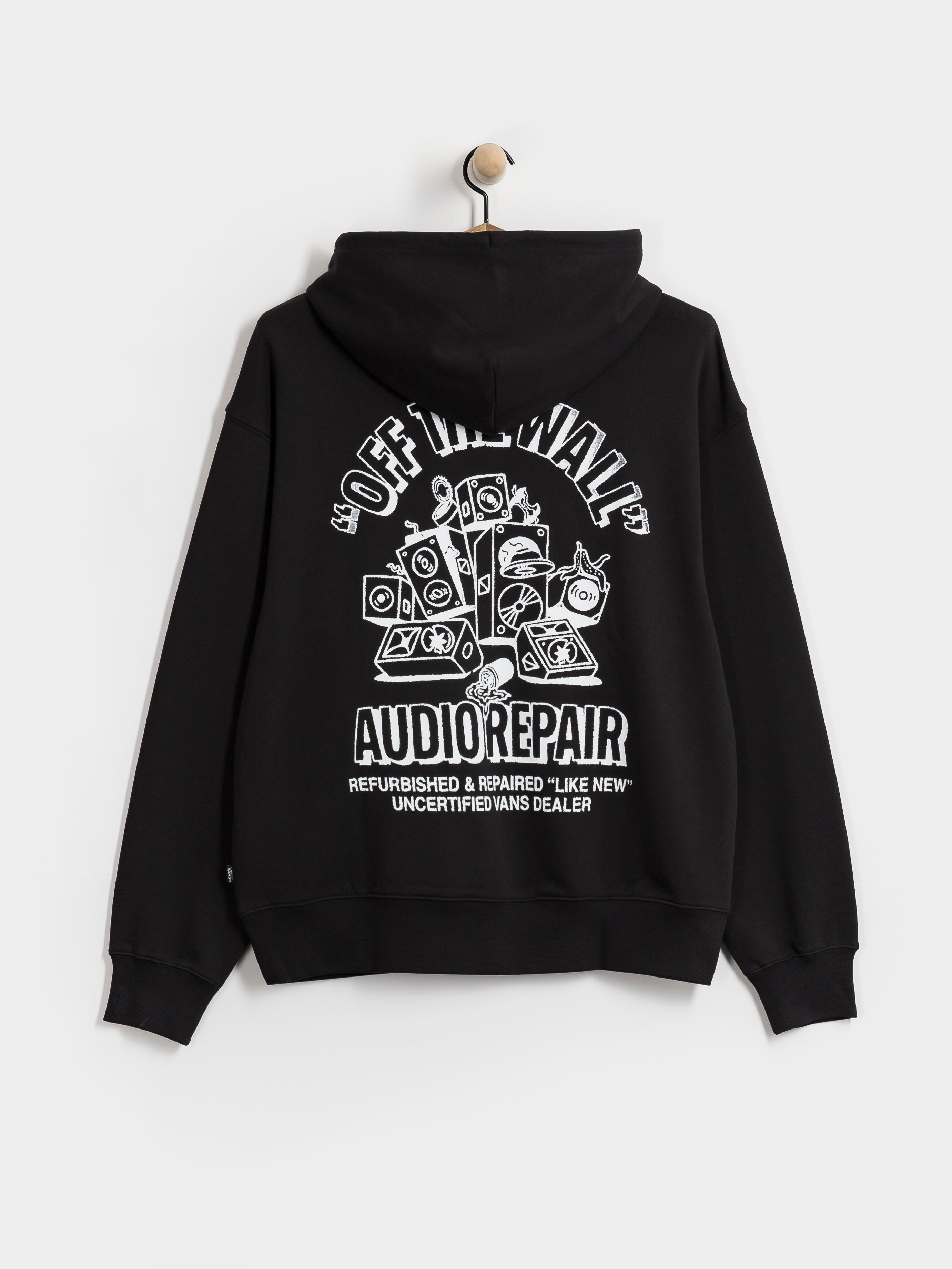 Mikina s kapucu00ed Vans Refurbed HD (black)