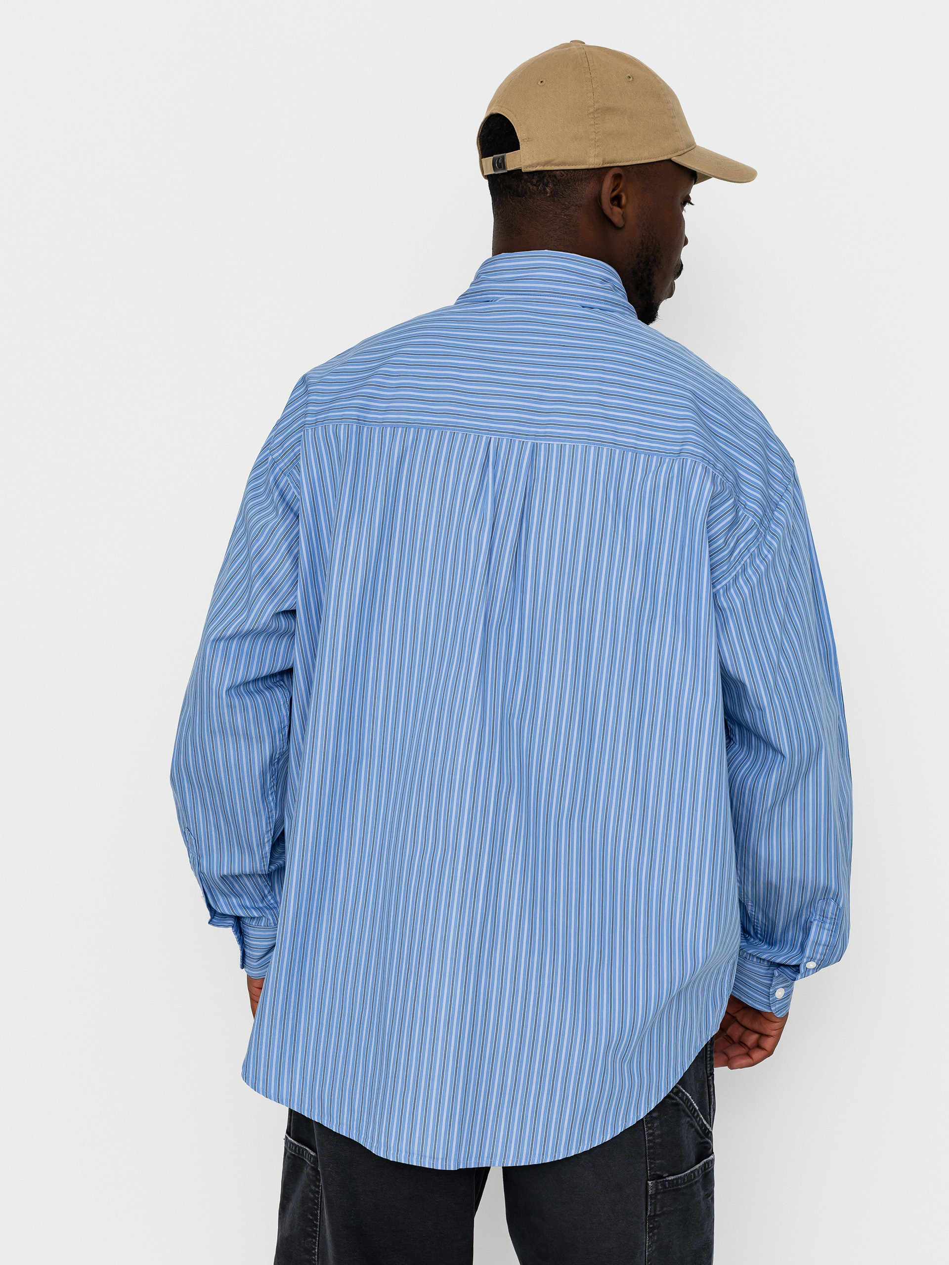 Košile Carhartt WIP Keene (keene stripe curacao)