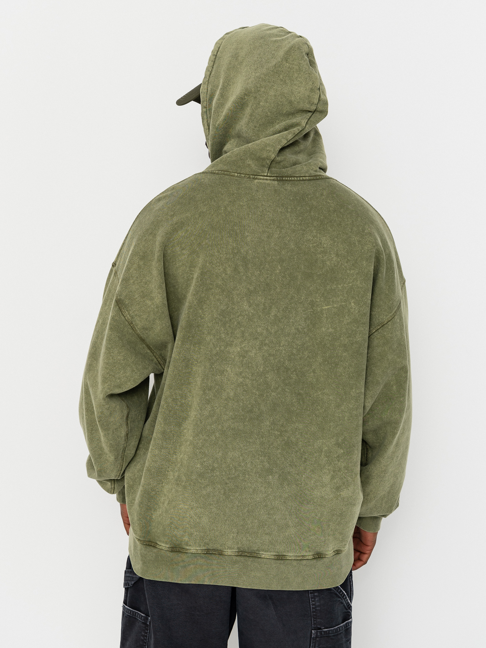 Mikina s kapucí Polar Skate Acid Frank Soul HD (army green)
