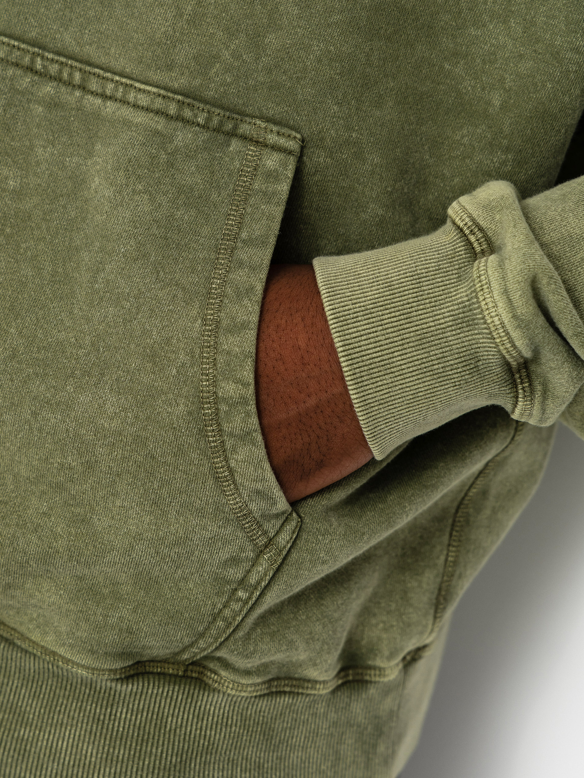 Mikina s kapucí Polar Skate Acid Frank Soul HD (army green)