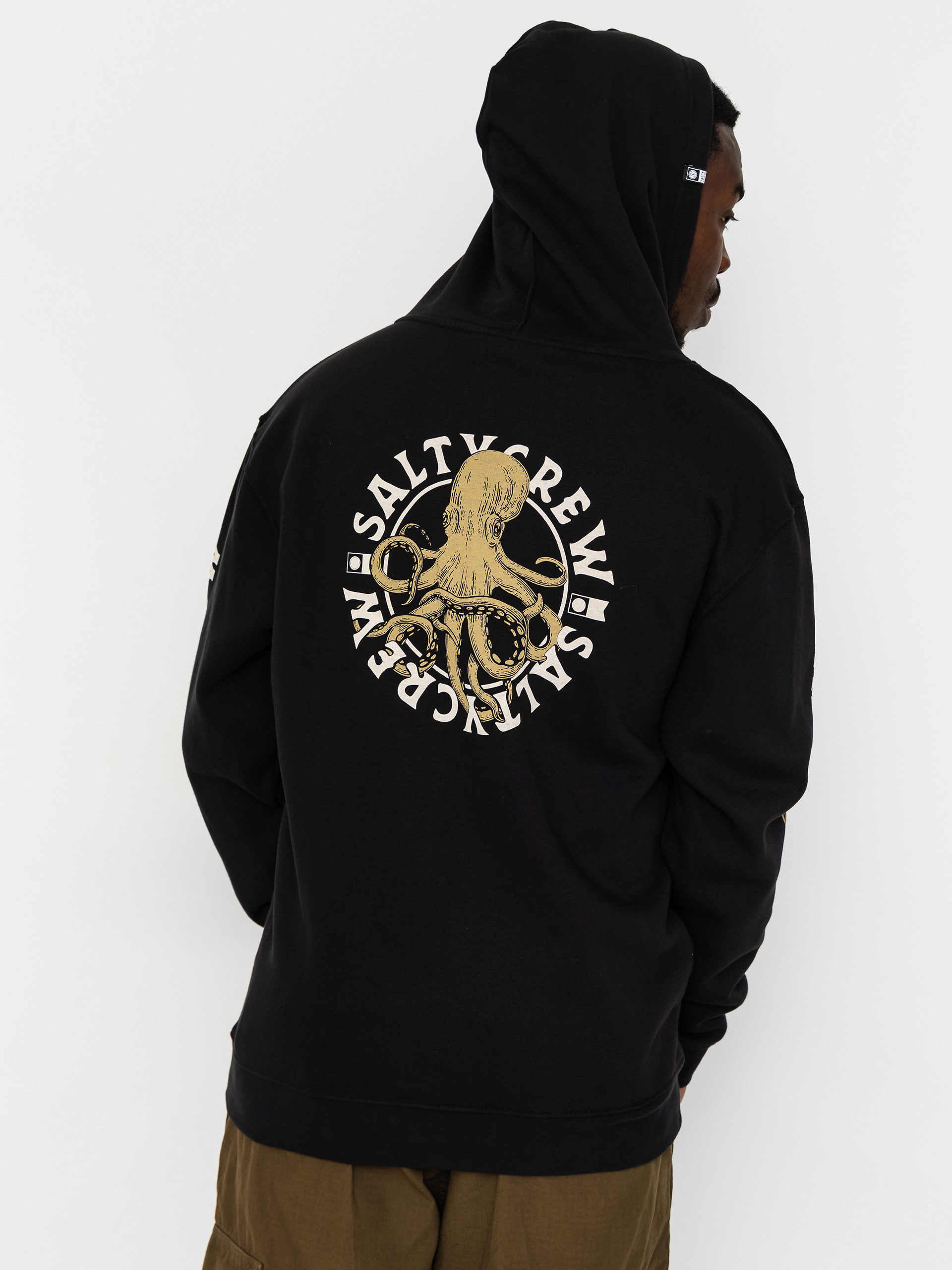 Mikina s kapucí Salty Crew Tentacles HD (black)