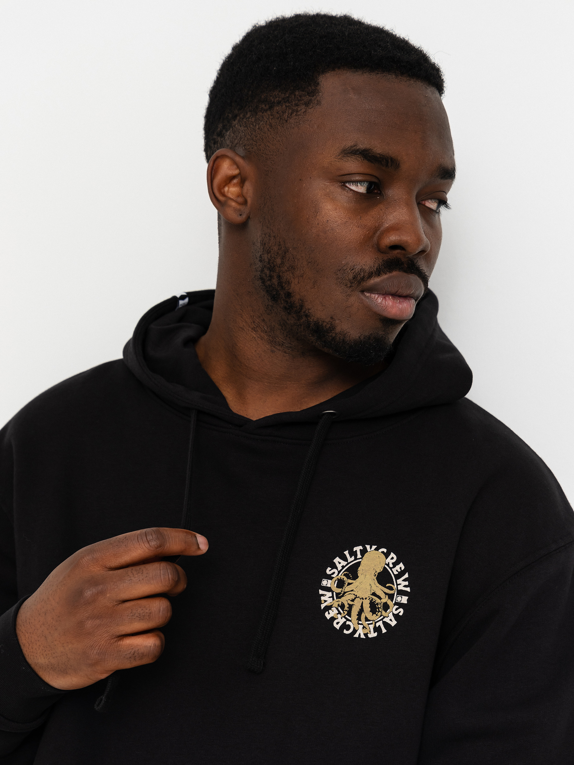 Mikina s kapucí Salty Crew Tentacles HD (black)