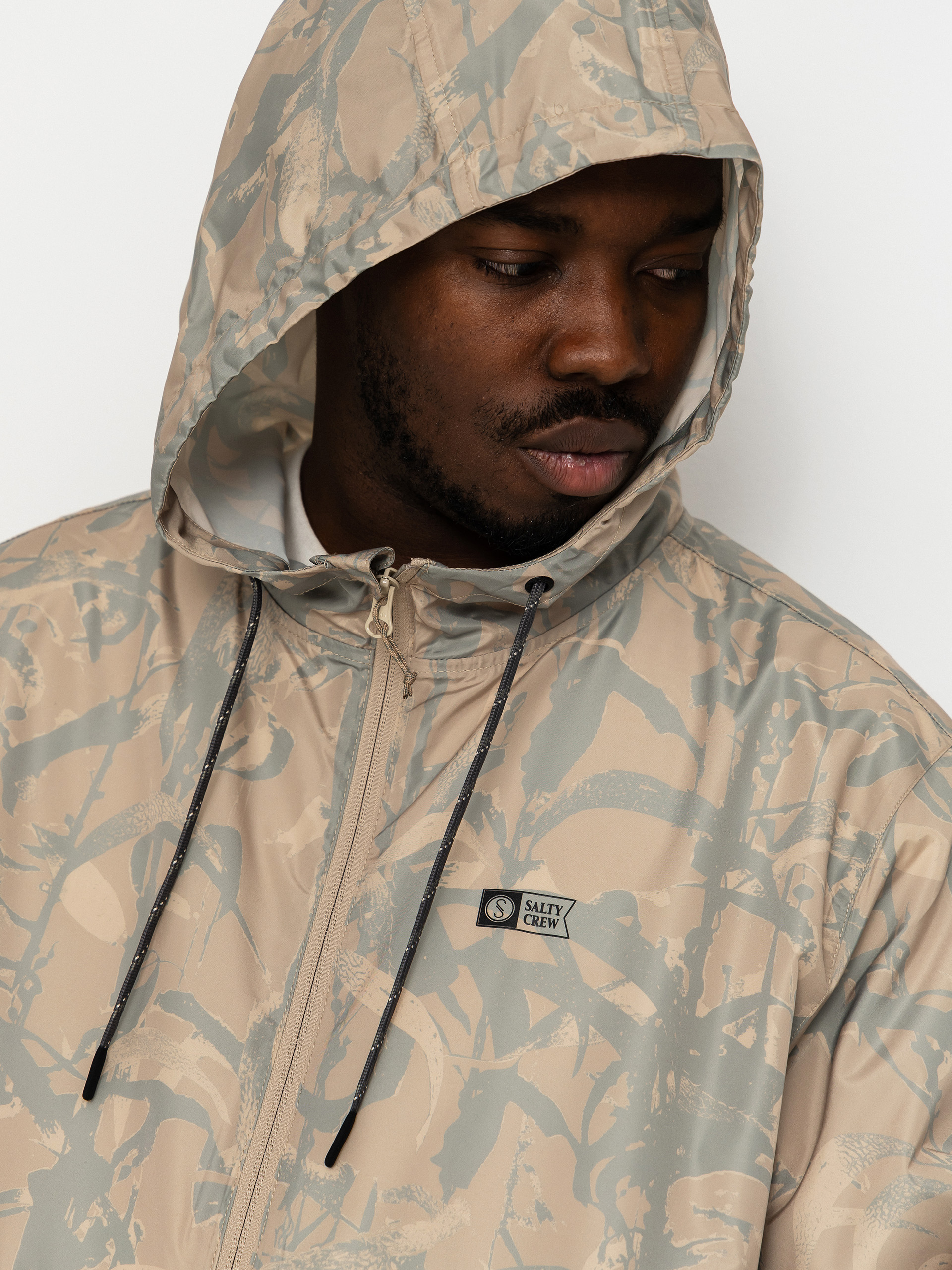 Bunda Salty Crew Surface Windbreaker (light camo)