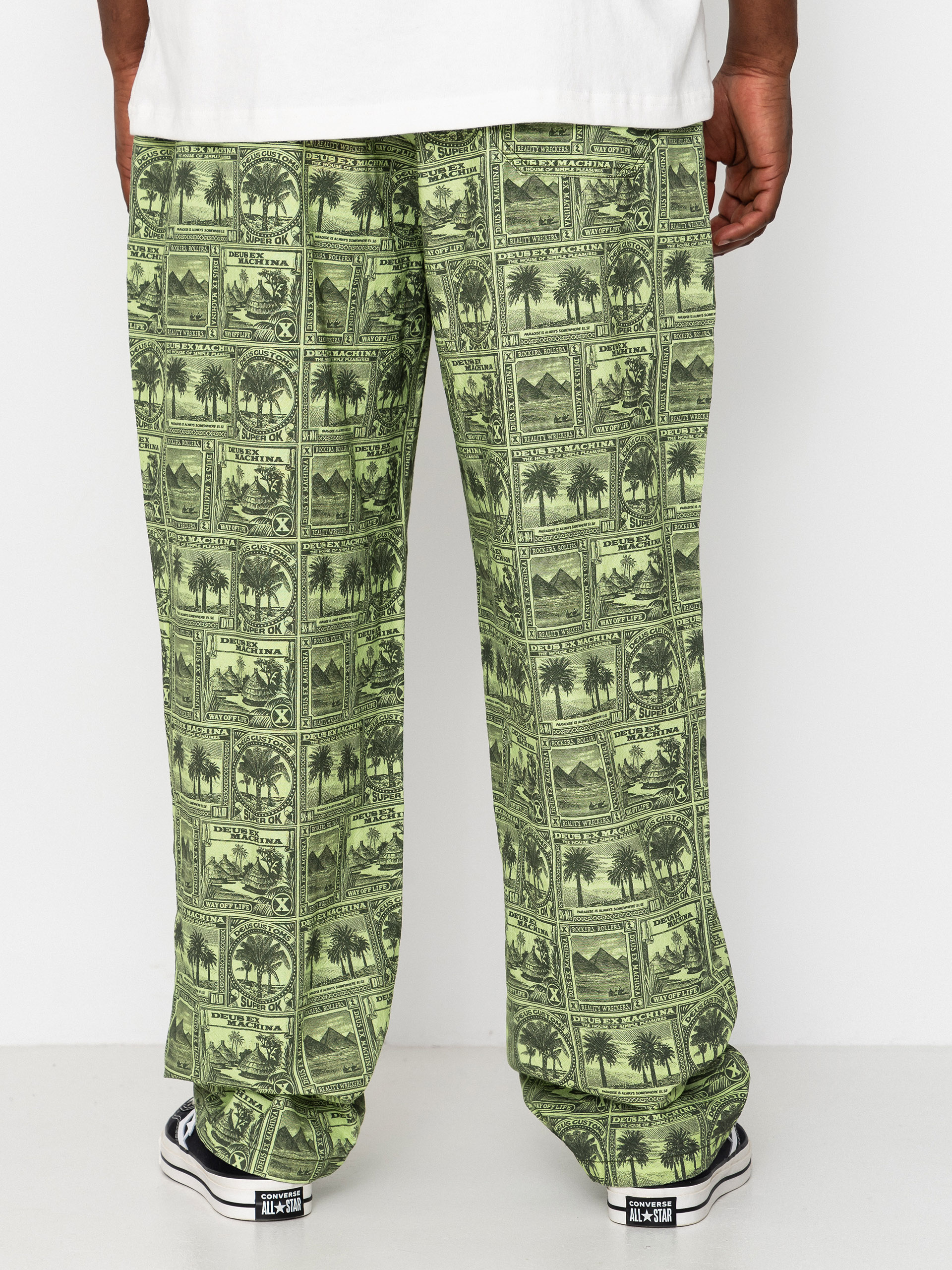 Kalhoty Deus Ex Machina Mail Man (green)