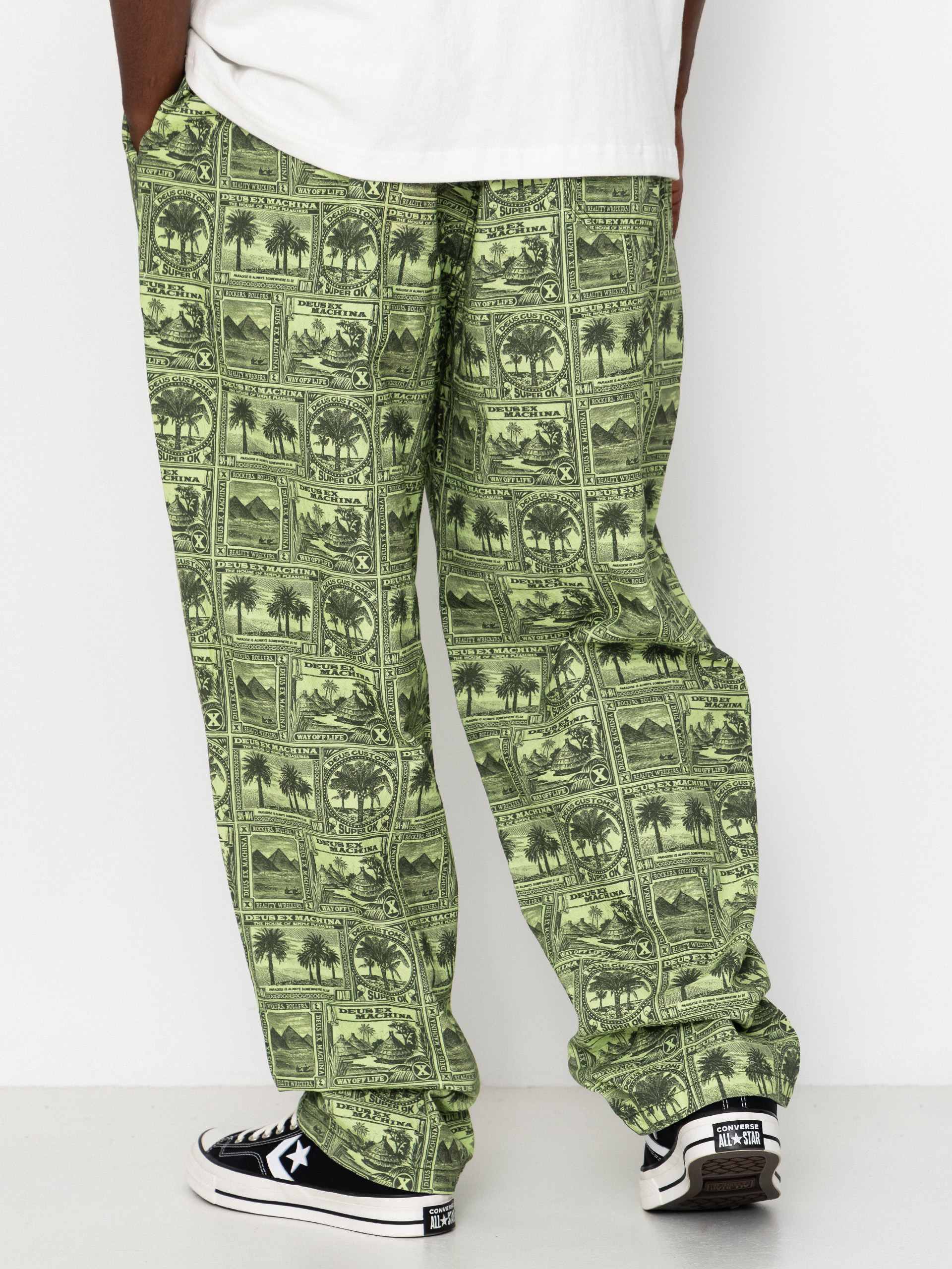 Kalhoty Deus Ex Machina Mail Man (green)