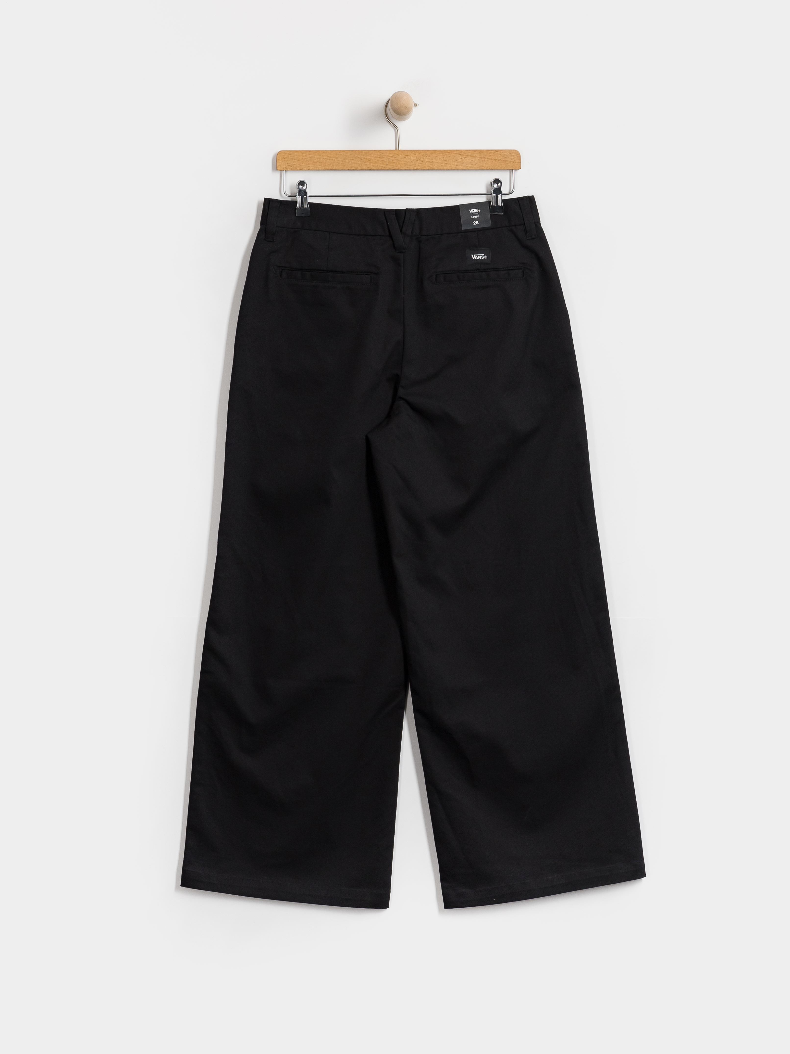 Kalhoty Vans Authentic Chino Wide Wmn (black)