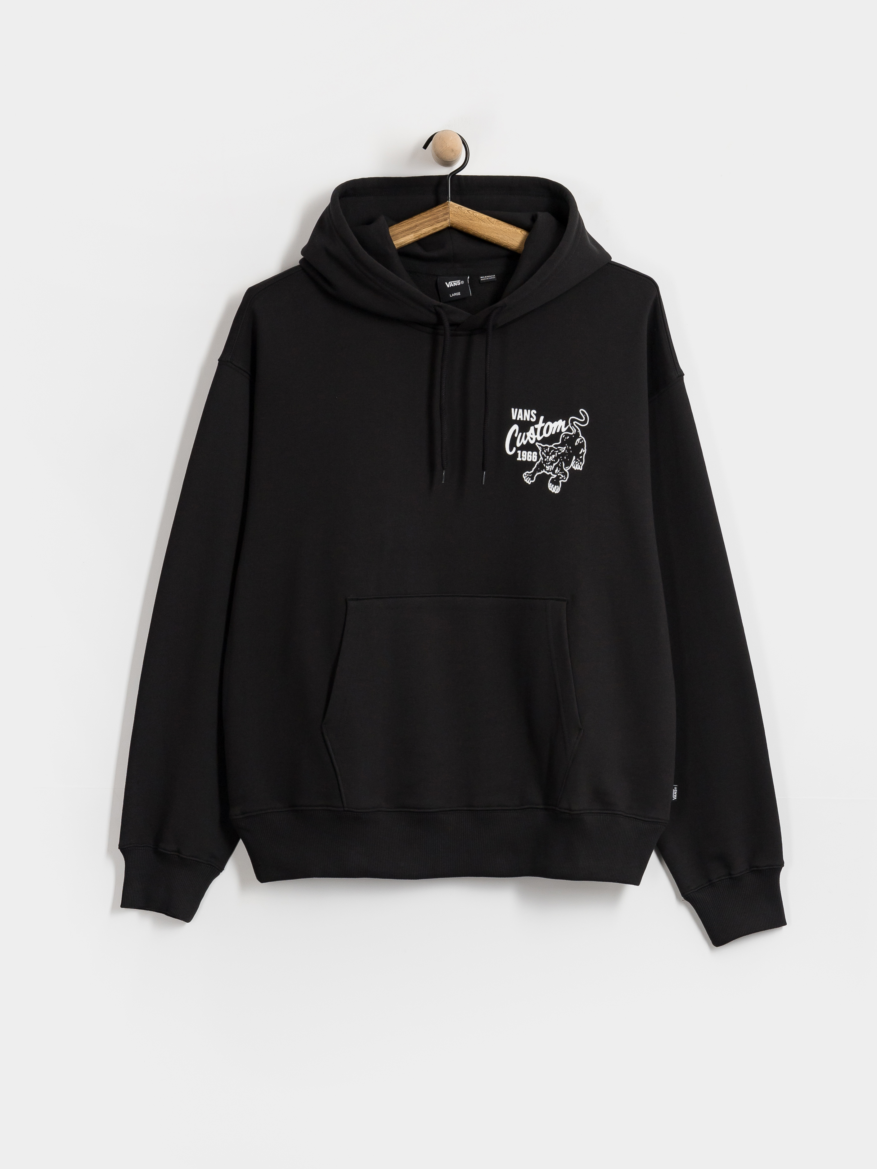Mikina s kapucí Vans Custom Cat HD (black)