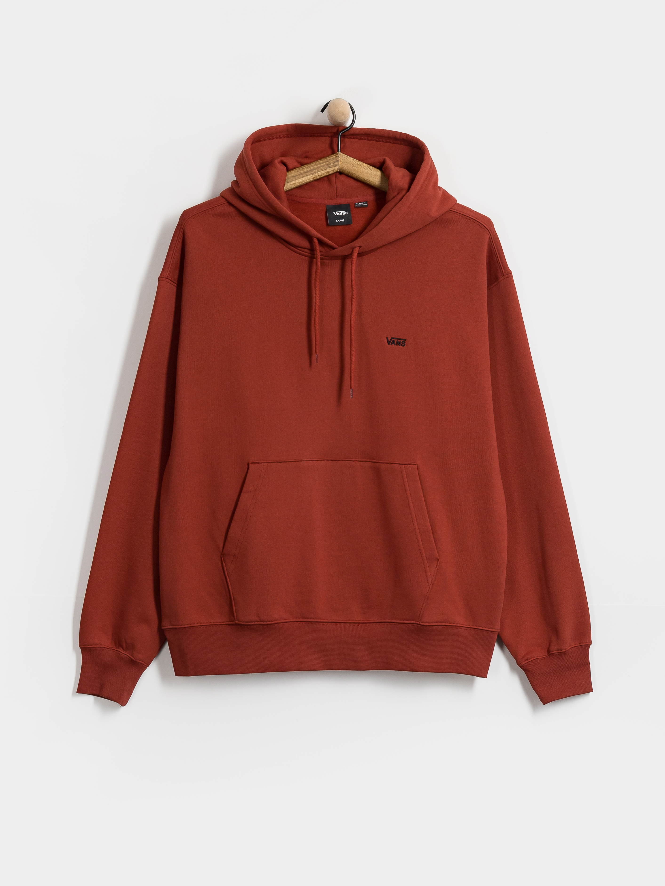 Mikina s kapucí Vans Left Chest II HD (poppy ember)