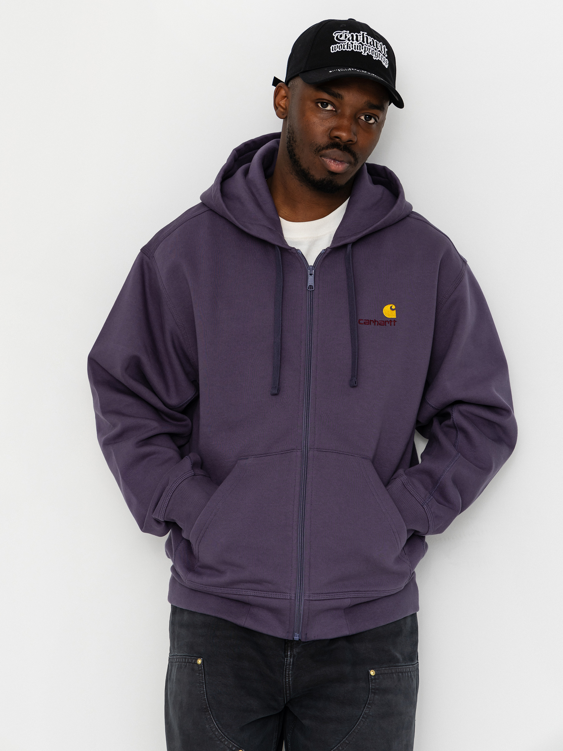 Mikina s kapucí Carhartt WIP American Script ZHD