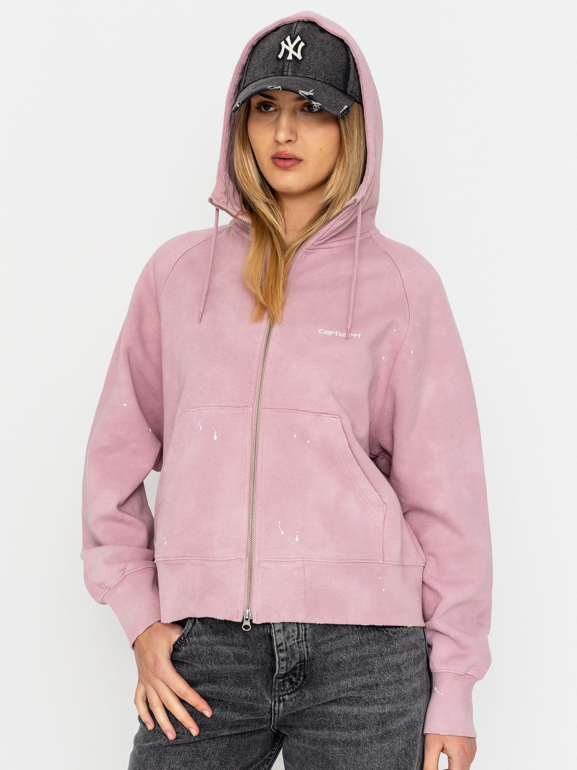 Mikina s kapucu00ed Carhartt WIP Painter ZHD Wmn (hortensia)