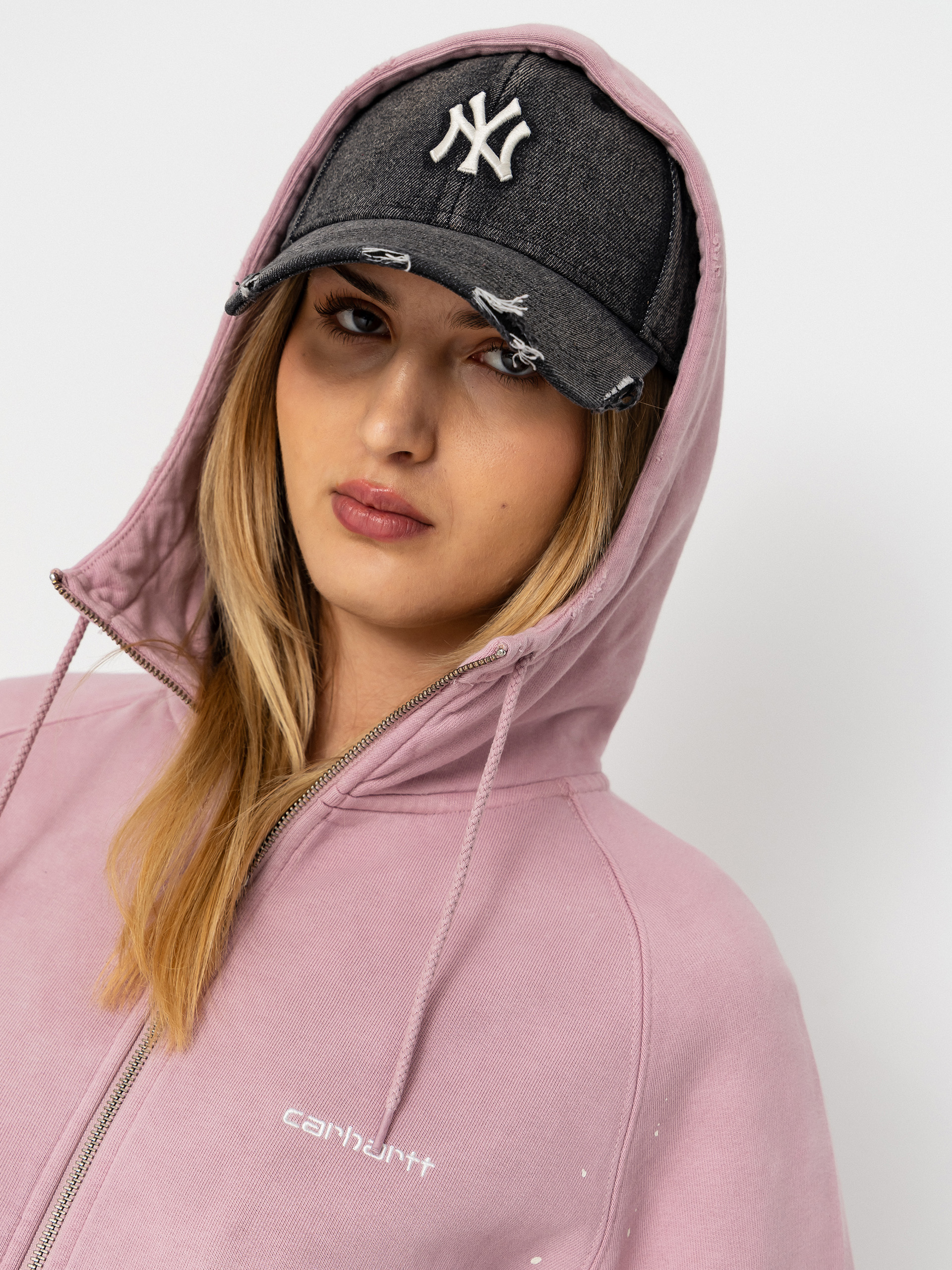 Mikina s kapucí Carhartt WIP Painter ZHD Wmn (hortensia)