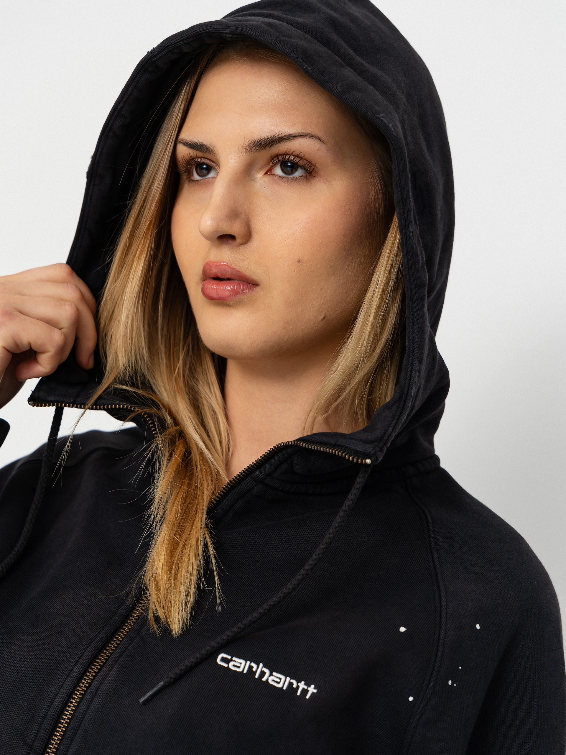 Mikina s kapucí Carhartt WIP Painter ZHD Wmn (black)