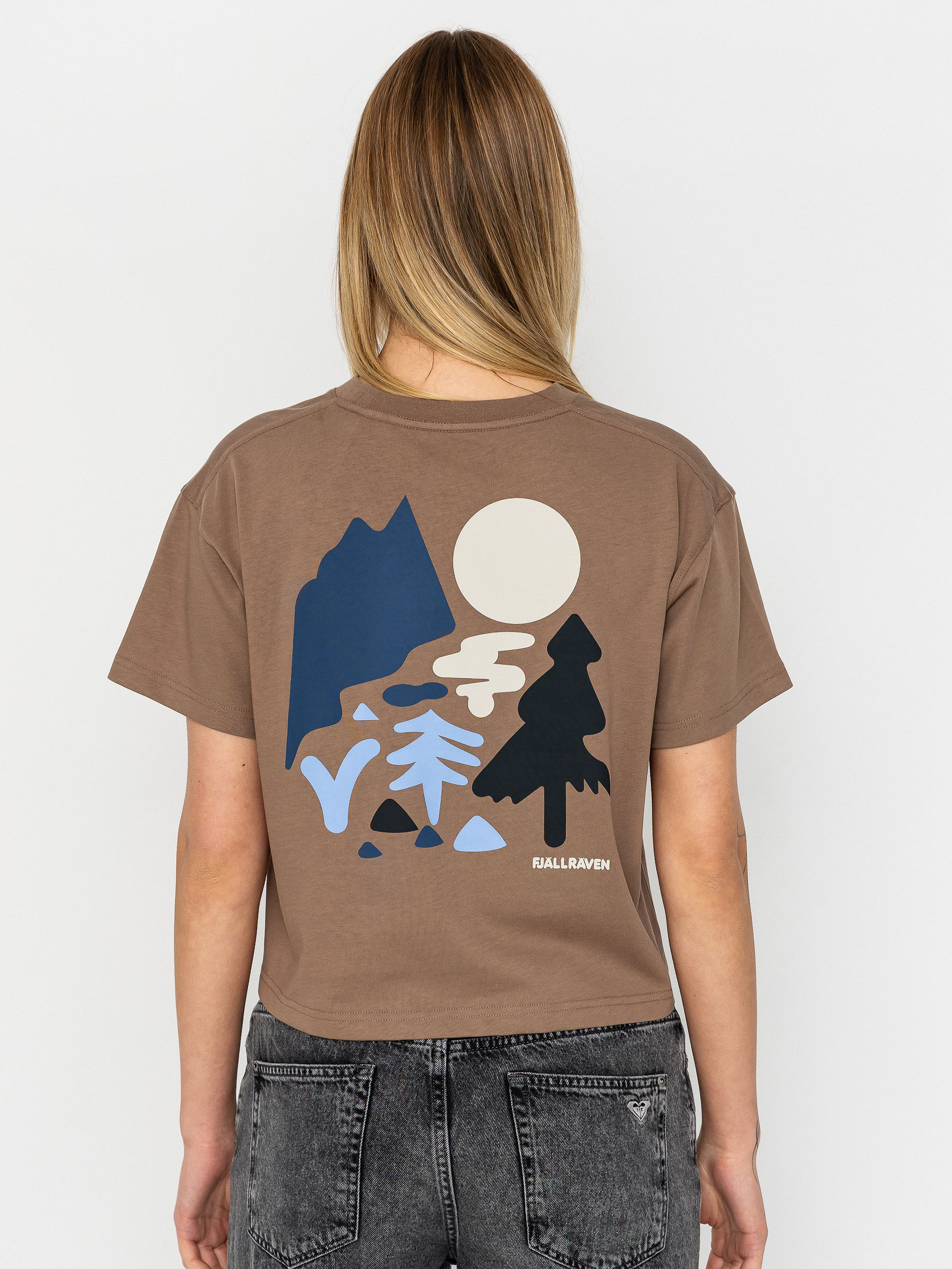 Tričko Fjallraven Forest Walk Wmn (suede brown)