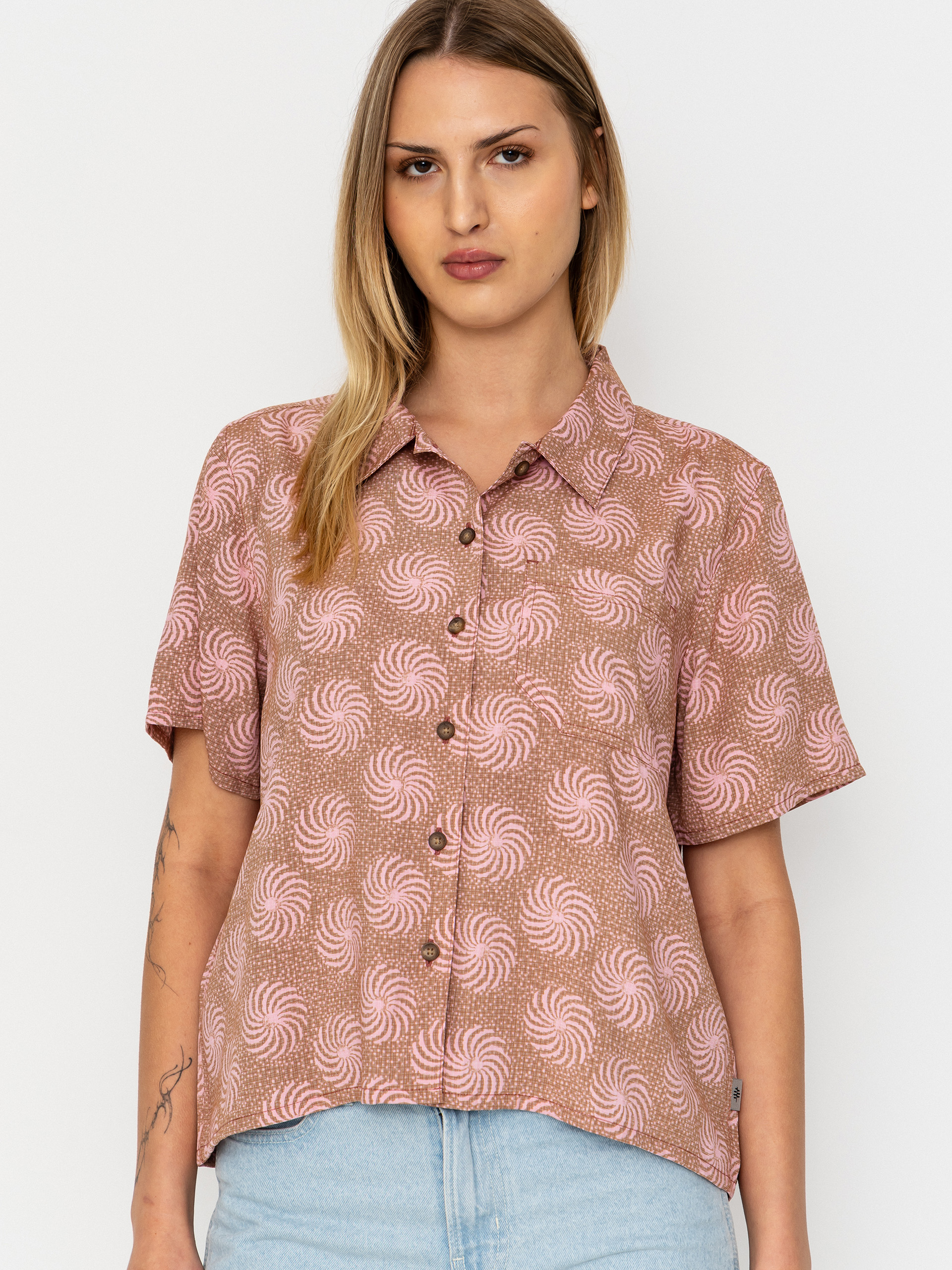 Kou0161ile Royal Robbins Camino Pucker Wmn (mahogany ray pt)
