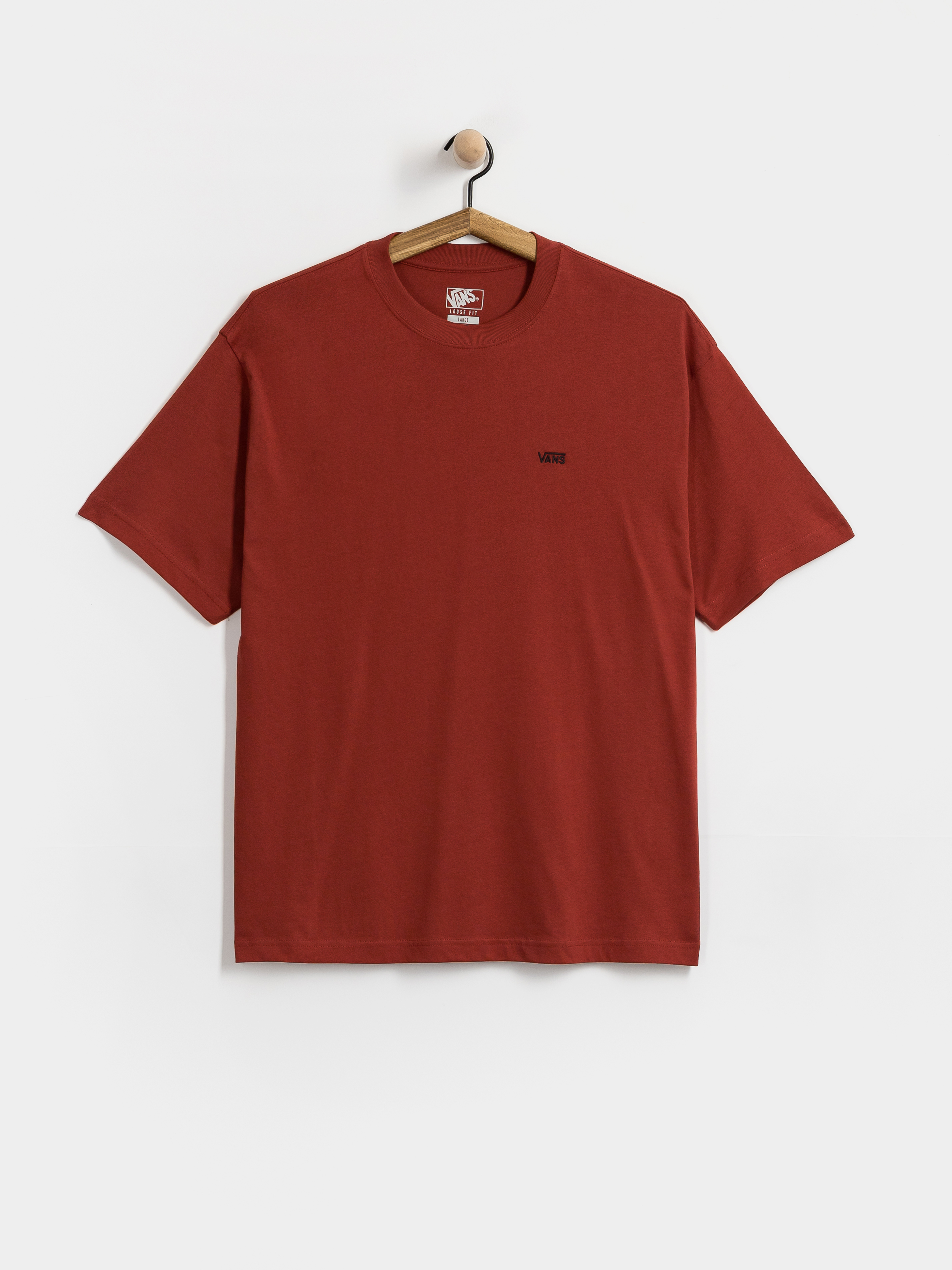 Tričko Vans Left Chest II Loose (poppy ember)