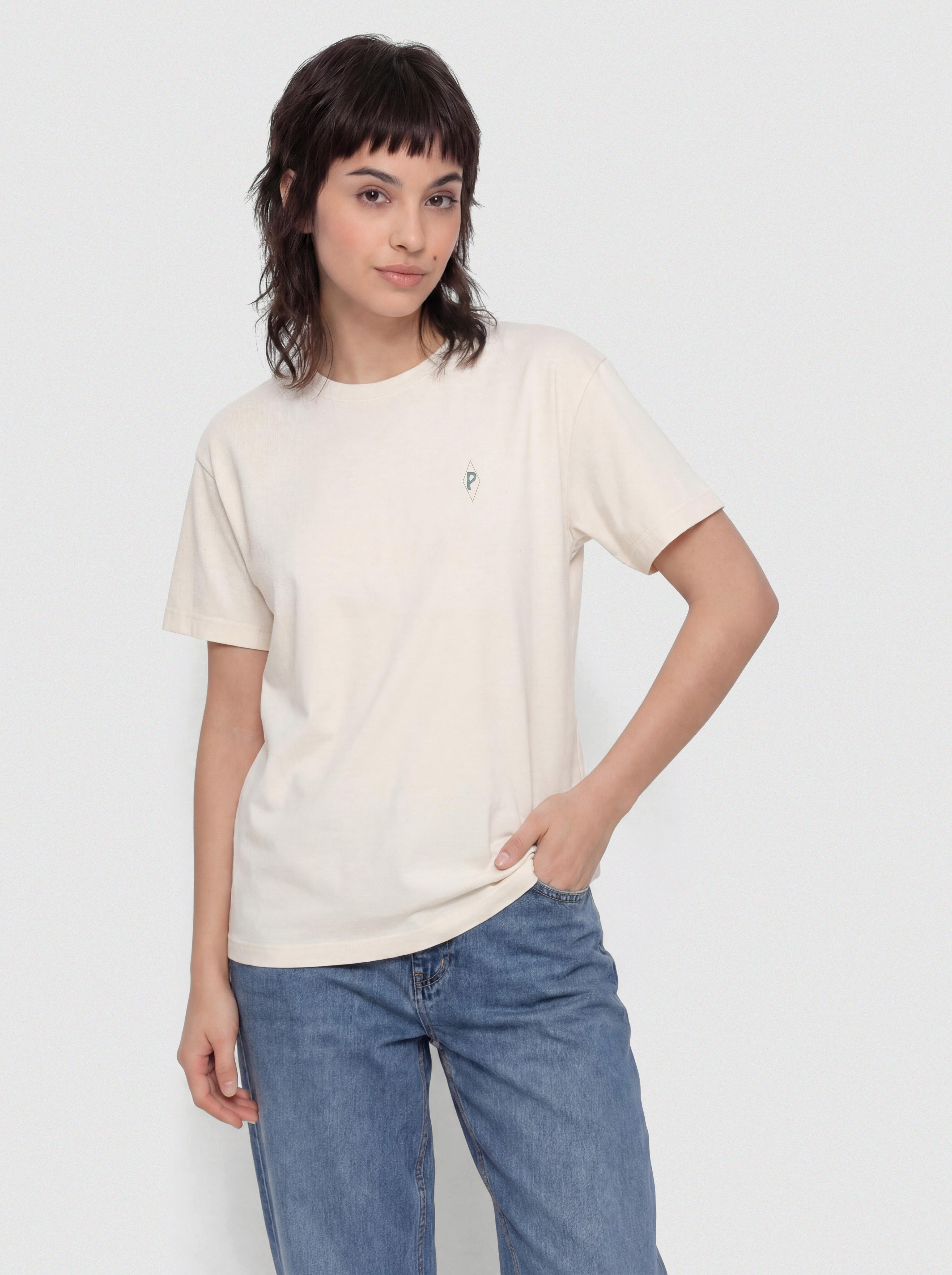 Tričko Patagonia Water People Spotter Oversized Wmn (undyed natural)