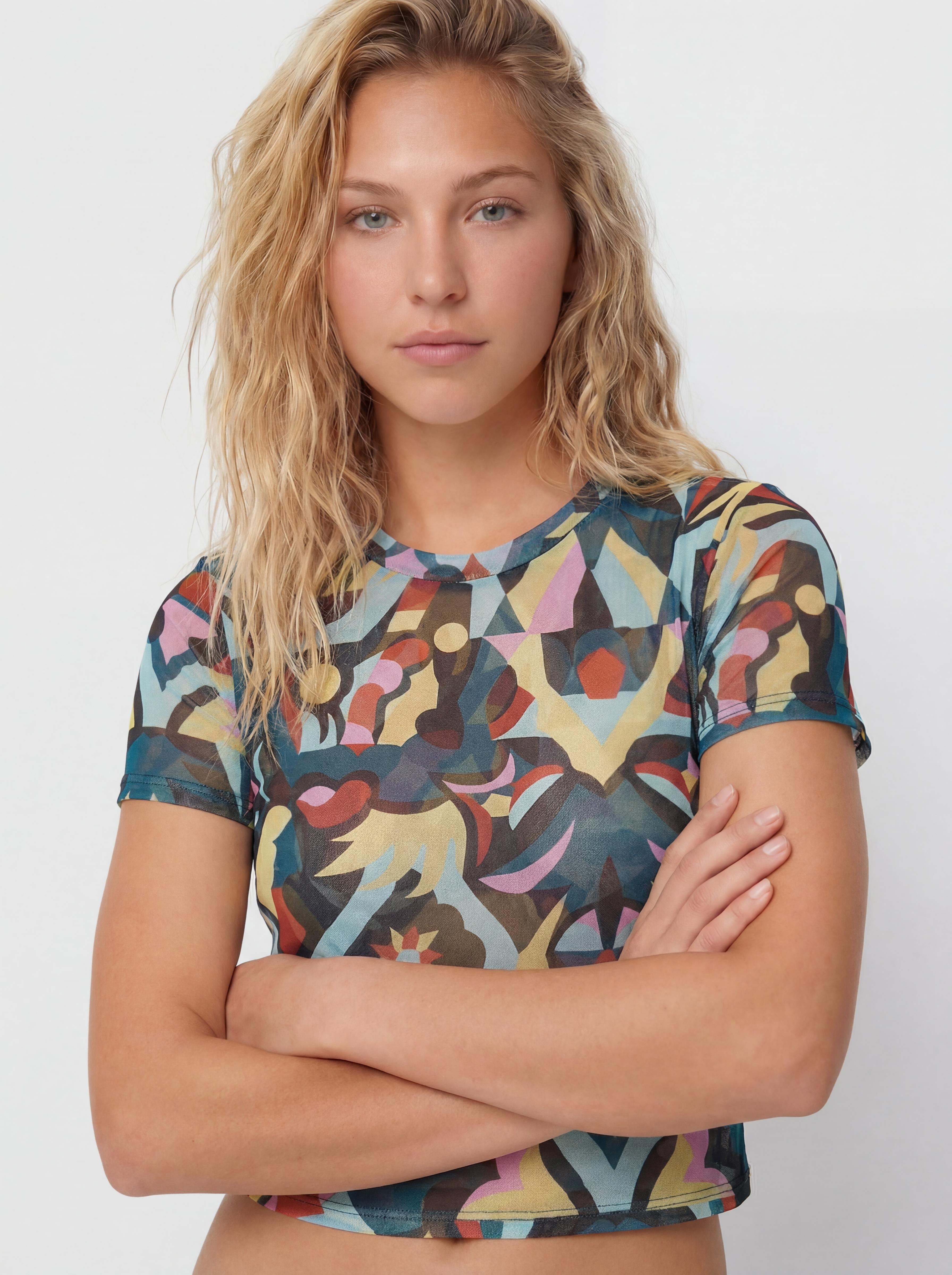 Tričko Volcom Fa Bruno Lucas Knit Mesh Wmn