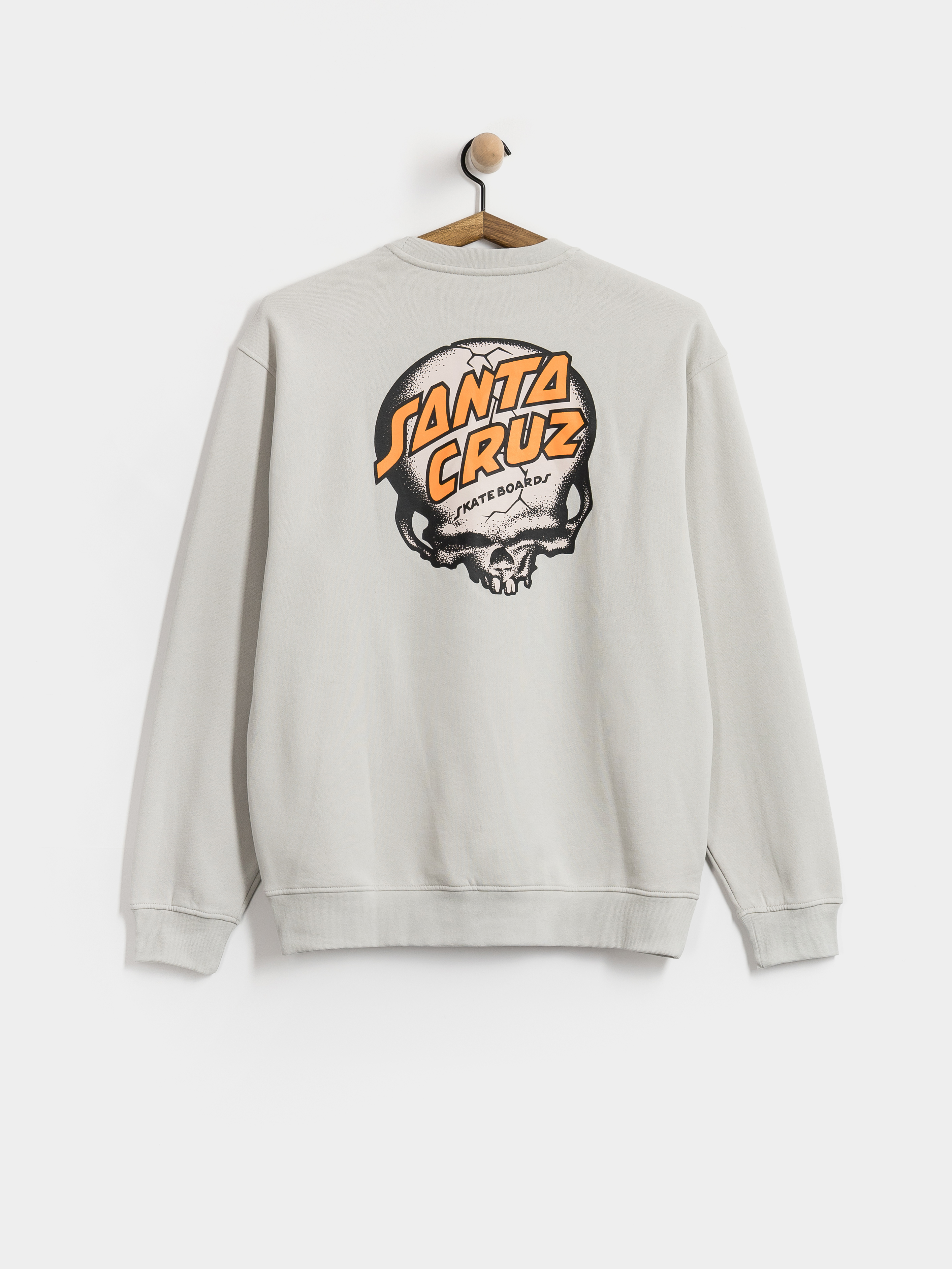 Mikina Santa Cruz O'Brien Skull Crew (mist)