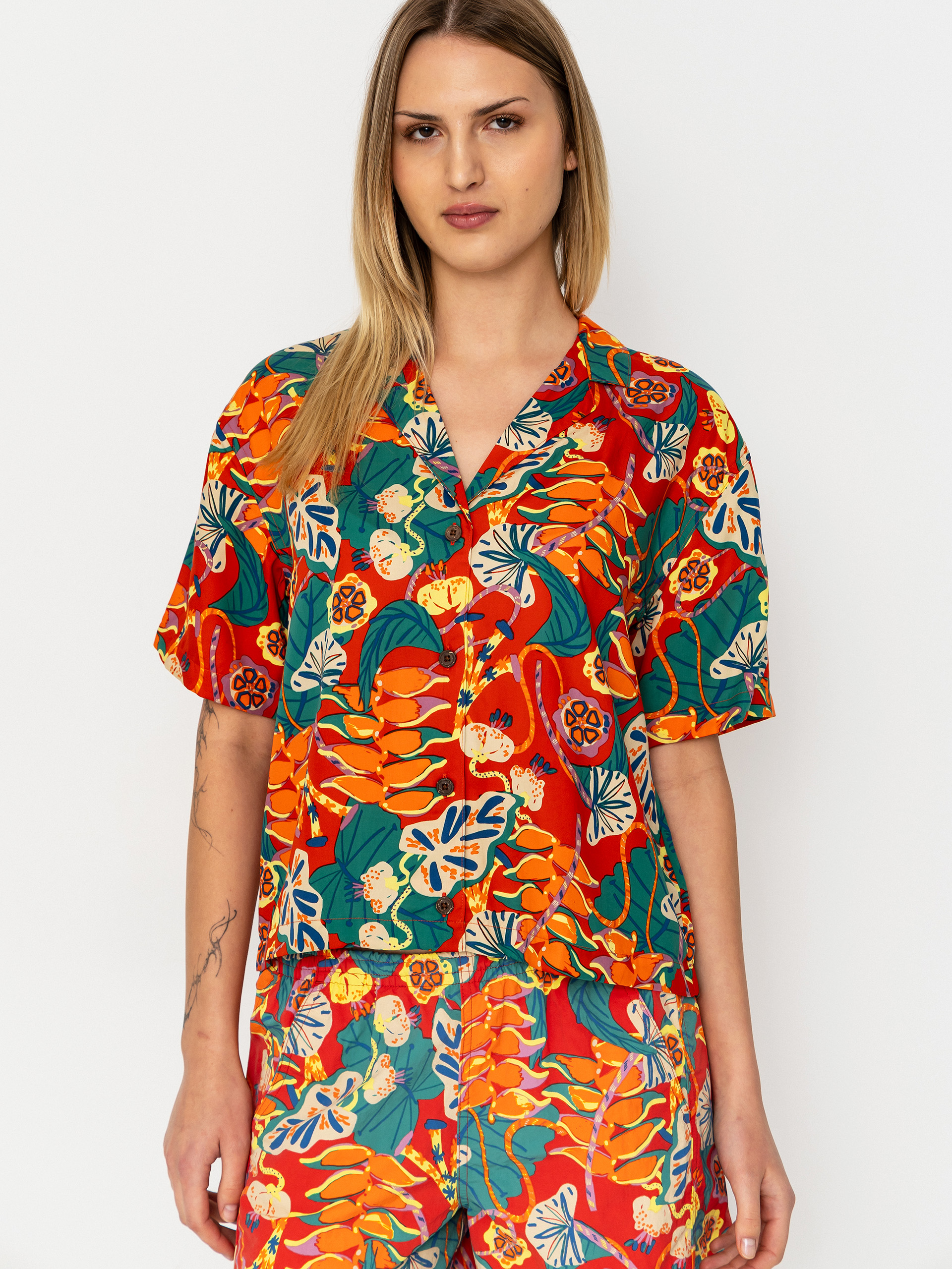 Košile Patagonia Tidal Threads Wmn (tropiclimb/hot ember)