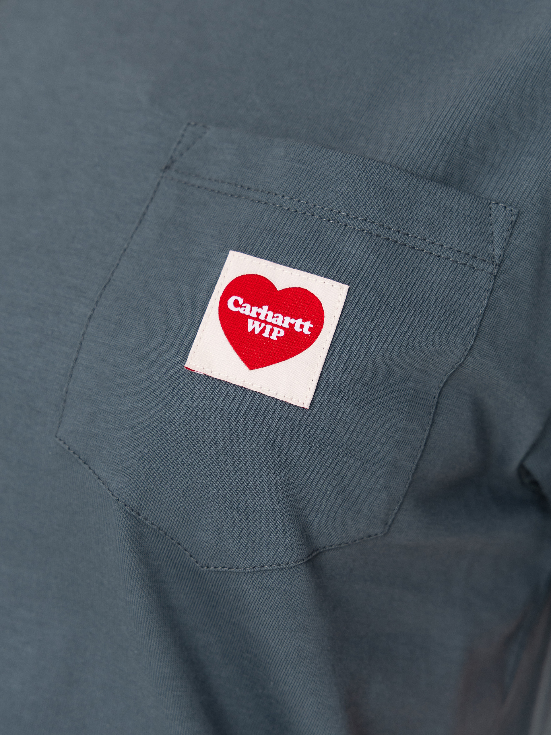 Tričko Carhartt WIP Pocket Heart Wmn (cozy blue/red)