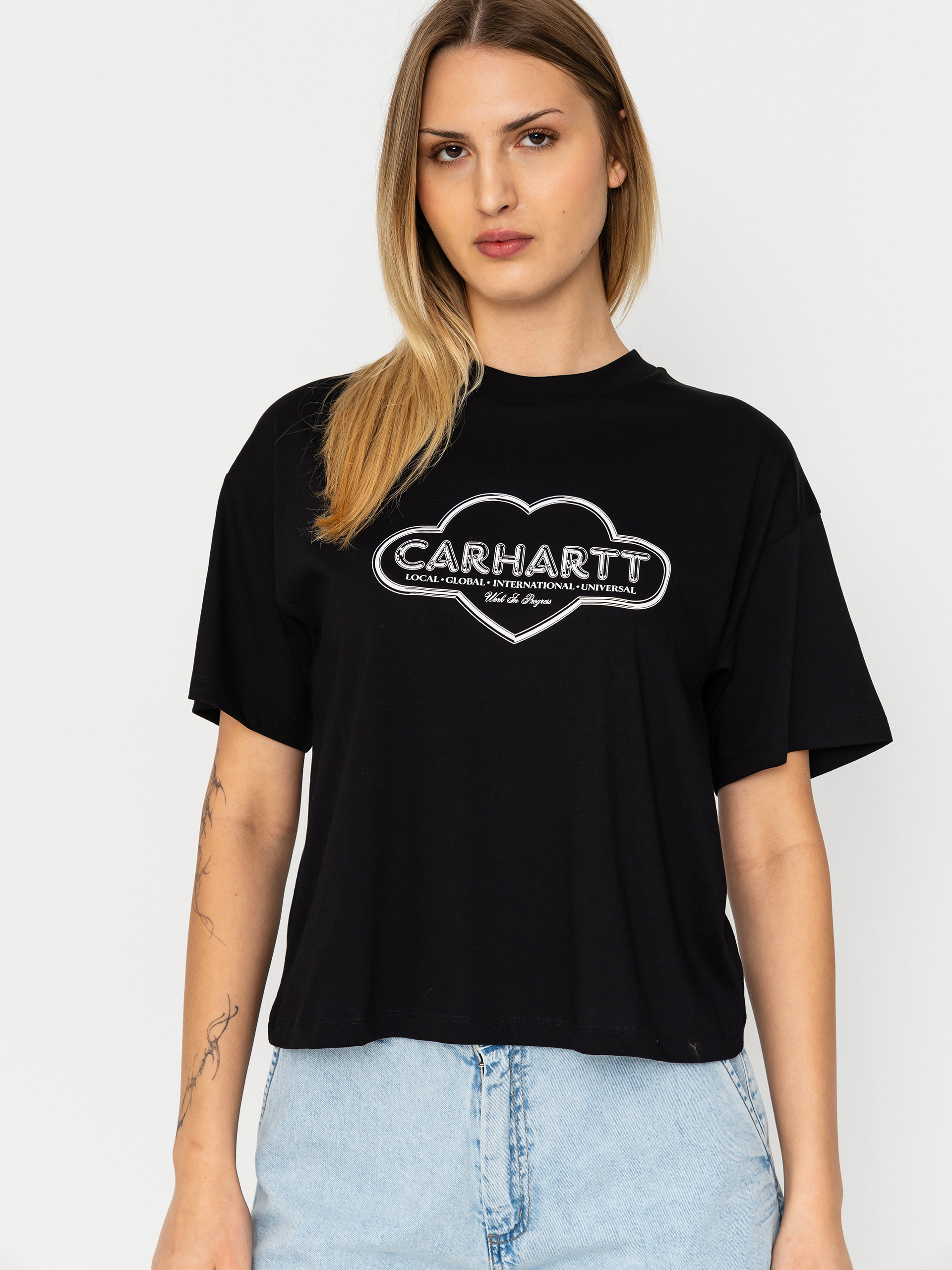 Tričko Carhartt WIP Cloud Heart Wmn (black)