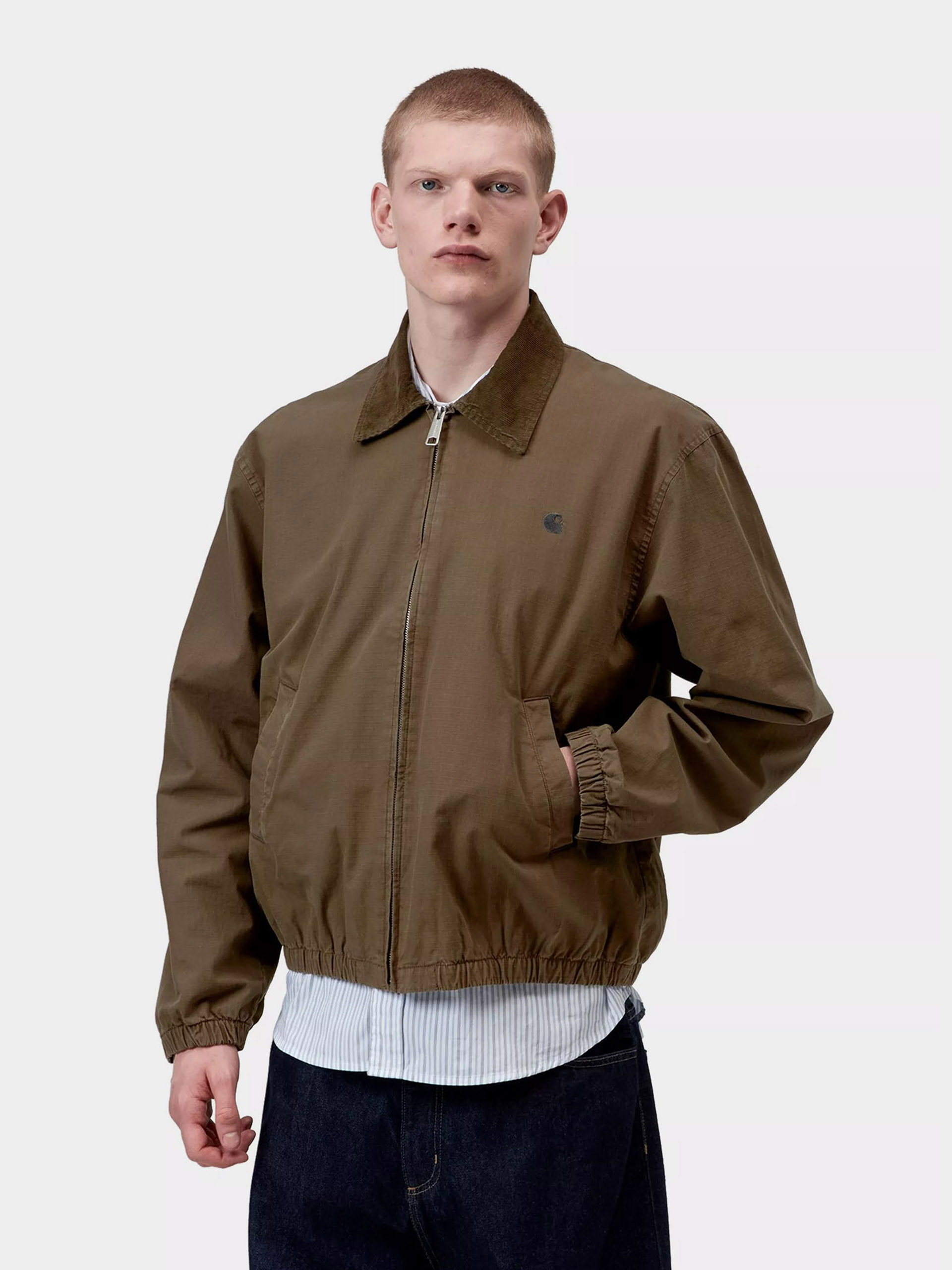 Bunda Carhartt WIP Madison Ripstop (dark beech/black)